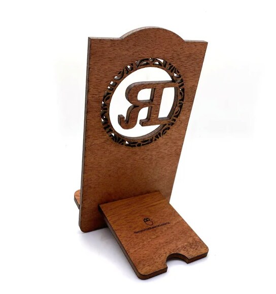 Custom Cell Phone Stands - Wooden