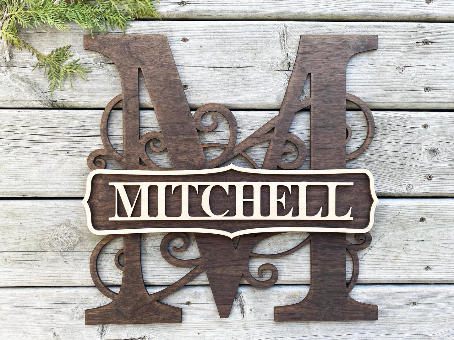 Custom Large Monogram Letters for Your Door – Personalized Home Décor