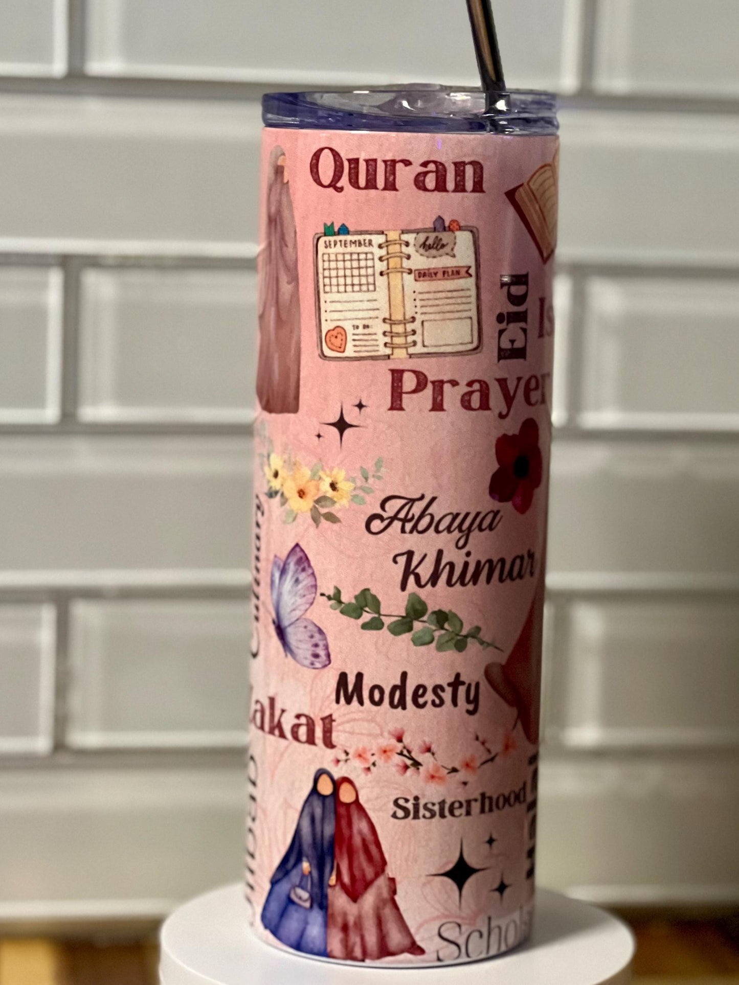 Stay Refreshed with Faith-Inspired Style Islamic-Themed Hot/Cold Tumblers