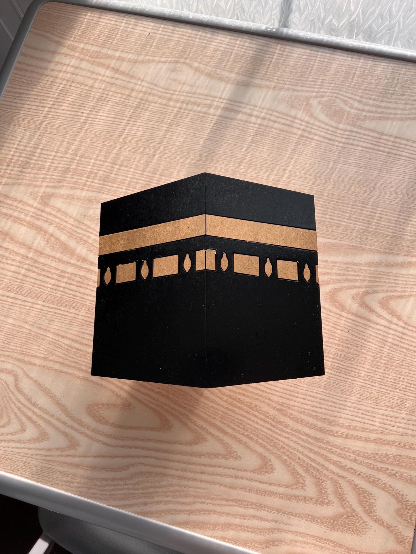 Wooden Islamic Kaaba Wall Art Elegant • Spiritual • Handcrafted