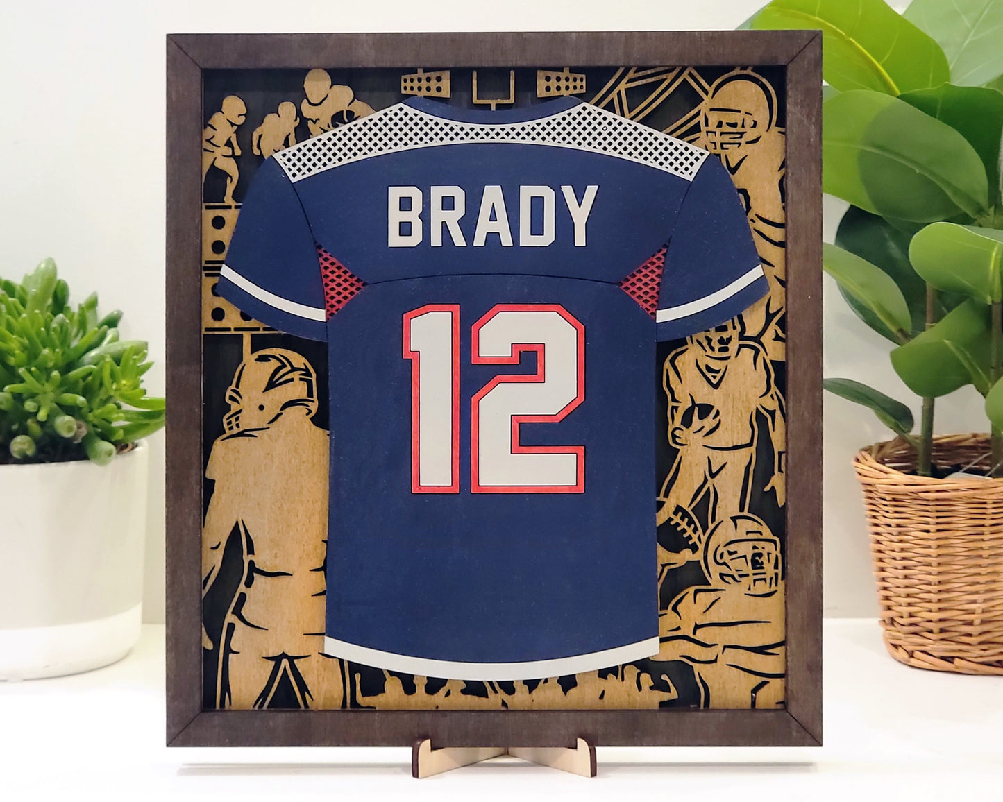Celebrate Your Sports Journey with Custom Wooden Jersey Plaques & Awards! π