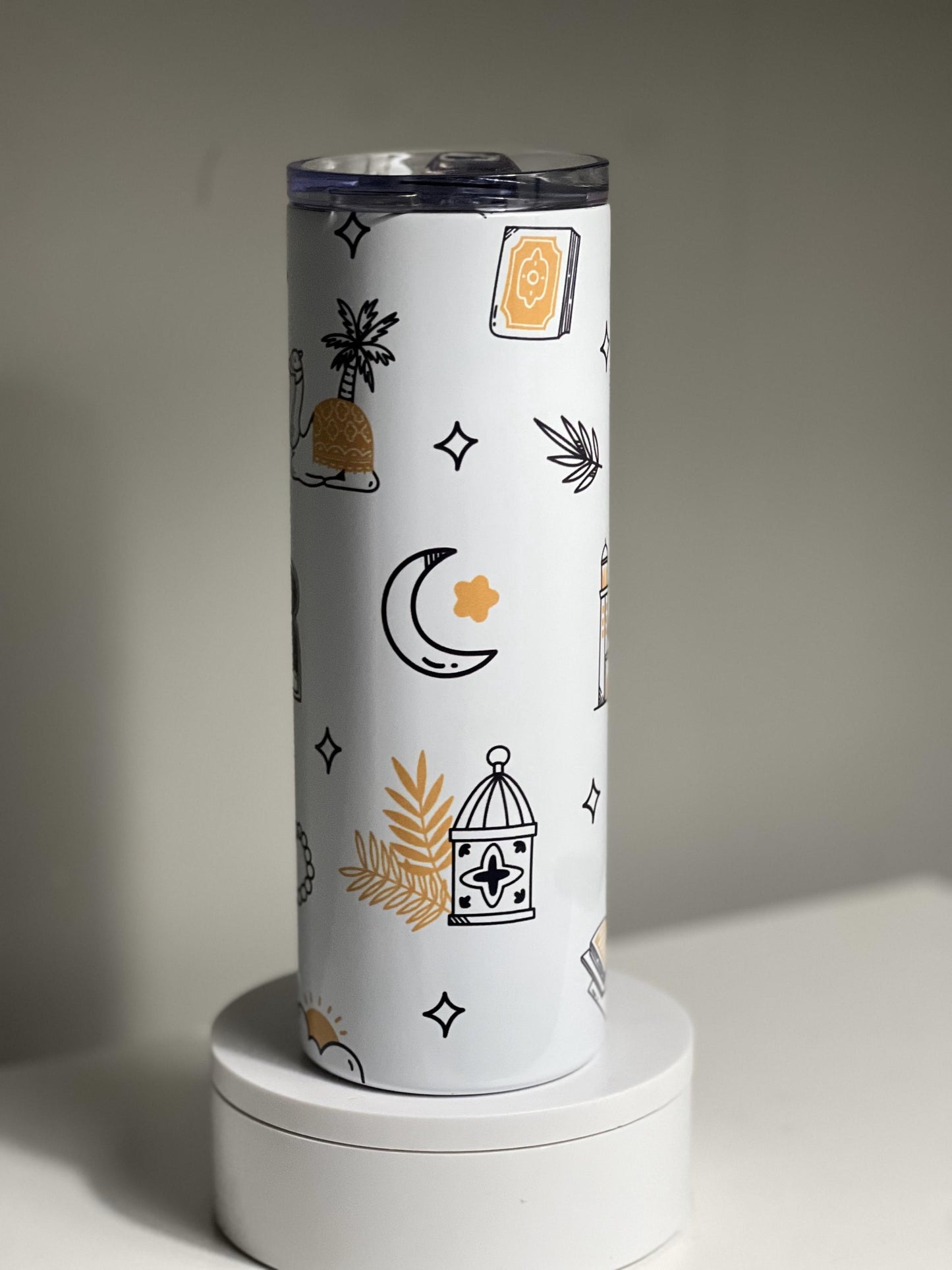 Stay Refreshed with Faith-Inspired Style Islamic-Themed Hot/Cold Tumblers