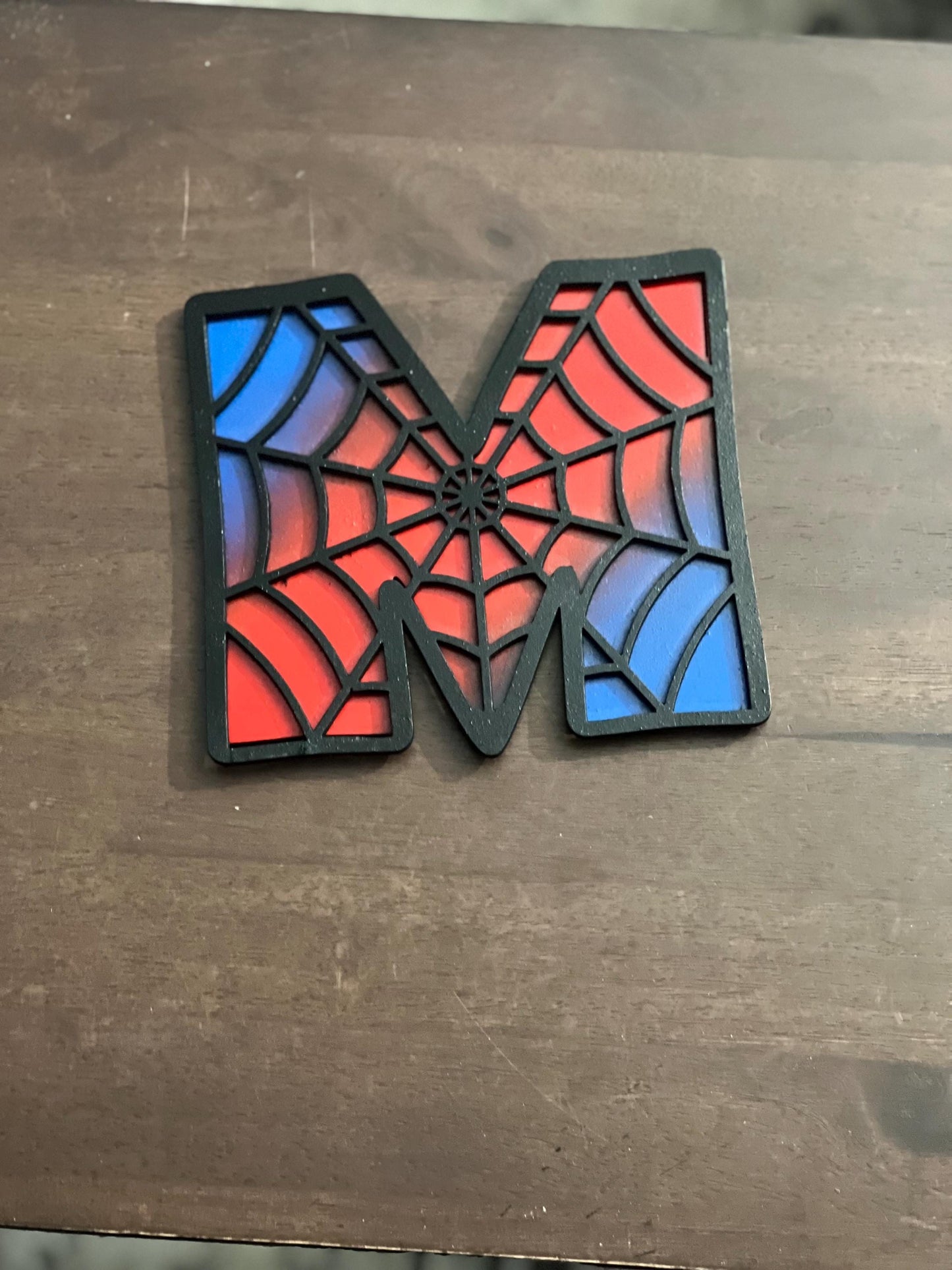 Custom Spiderman Web Letters – Personalized Superhero Wall Art, Door Sign, or Birthday Decor for Kids