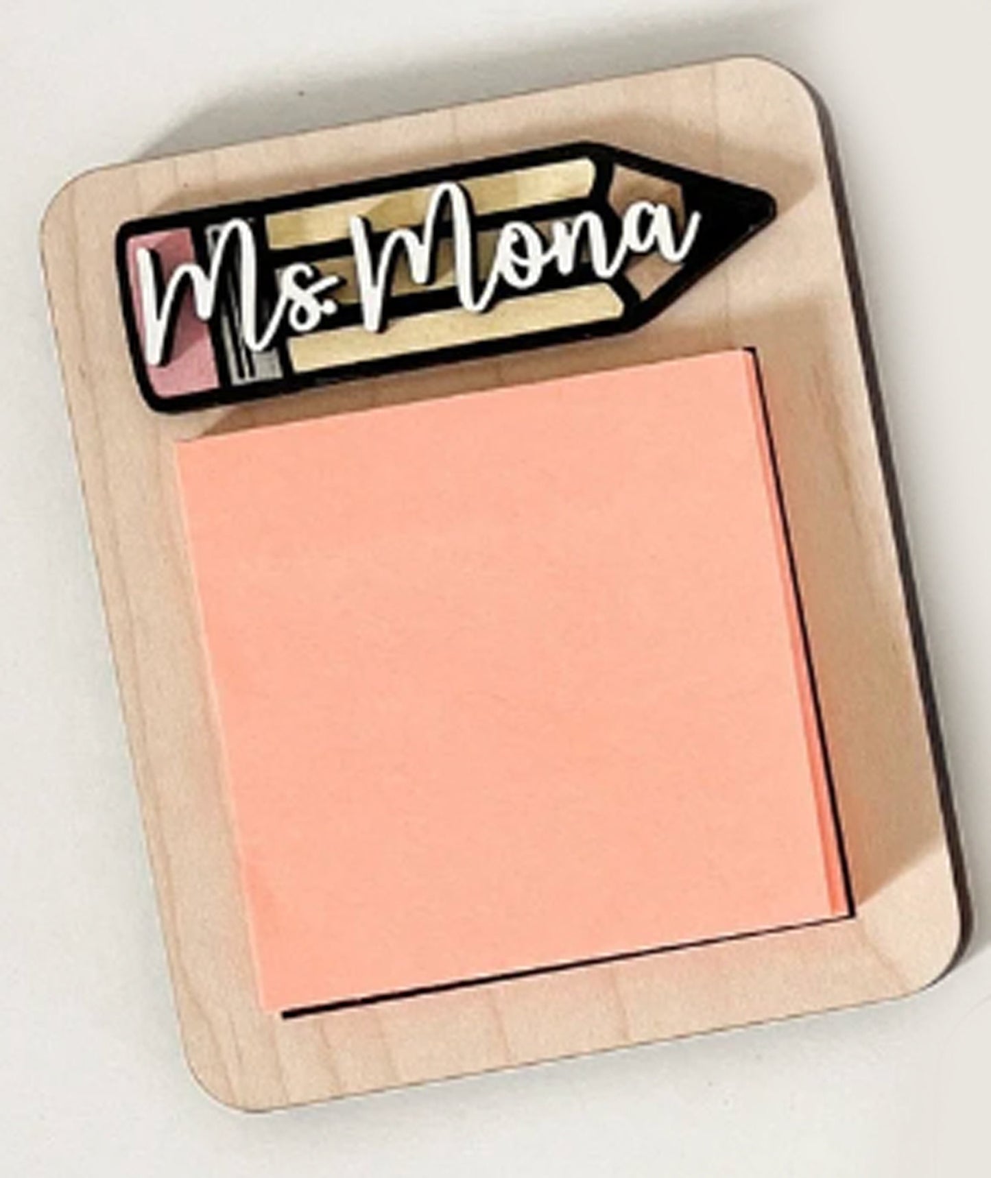 Customizable World's Greatest Teacher Definition Sticky Note Holder | Teacher Gift