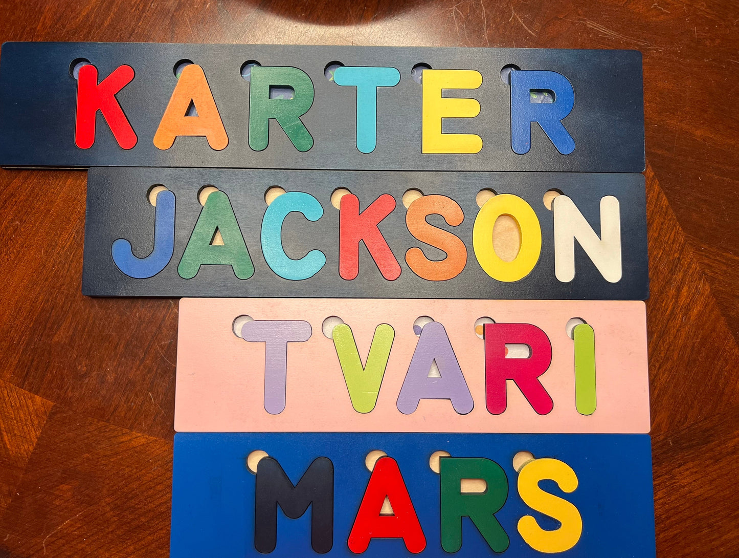 Custom Wooden Name Puzzles