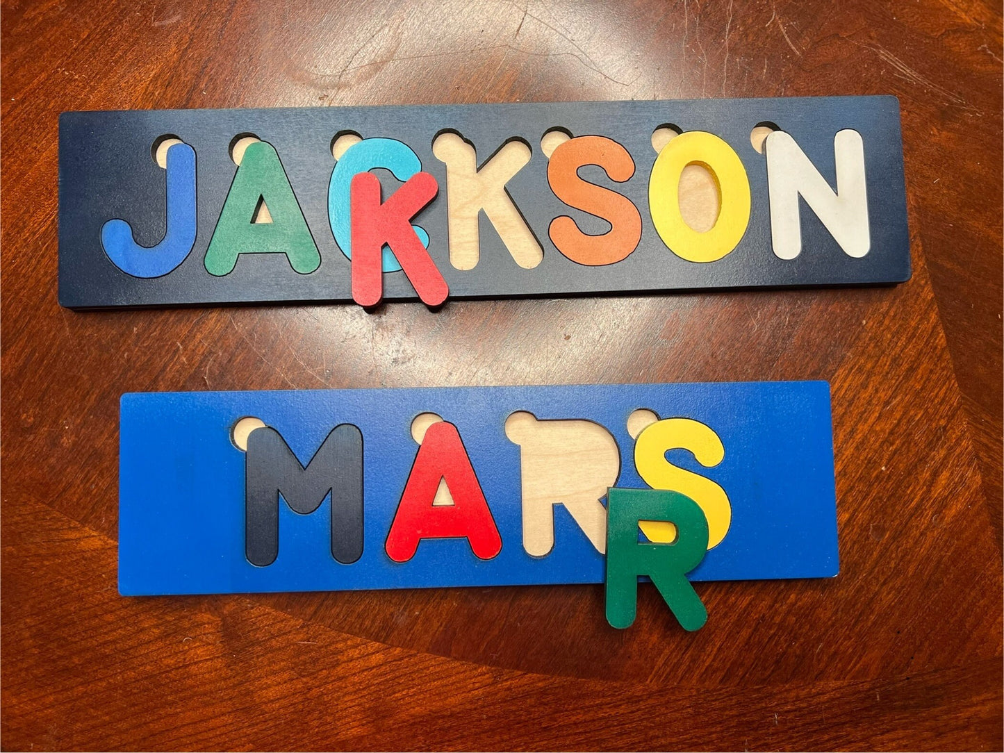 Custom Wooden Name Puzzles