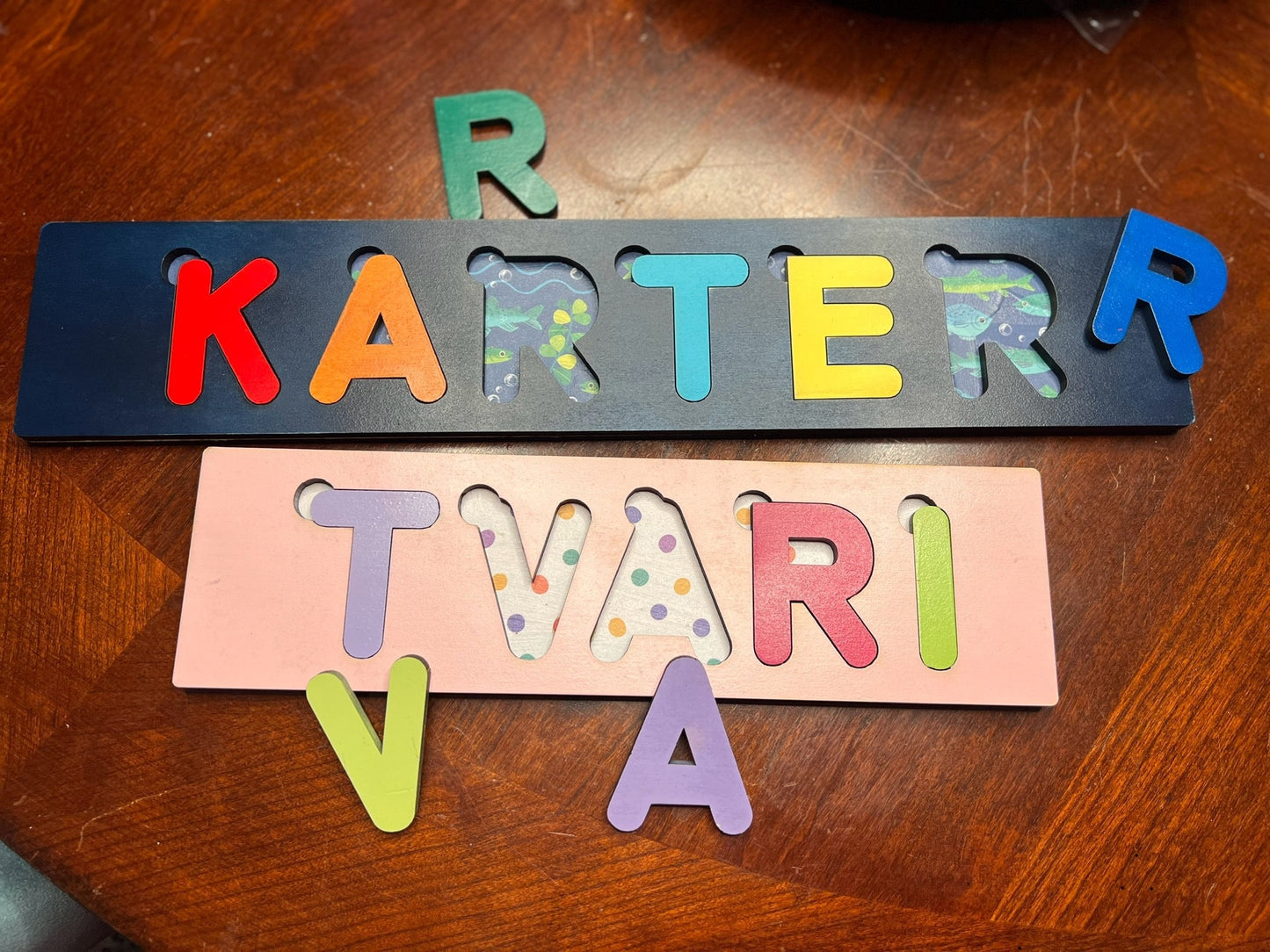 Custom Wooden Name Puzzles