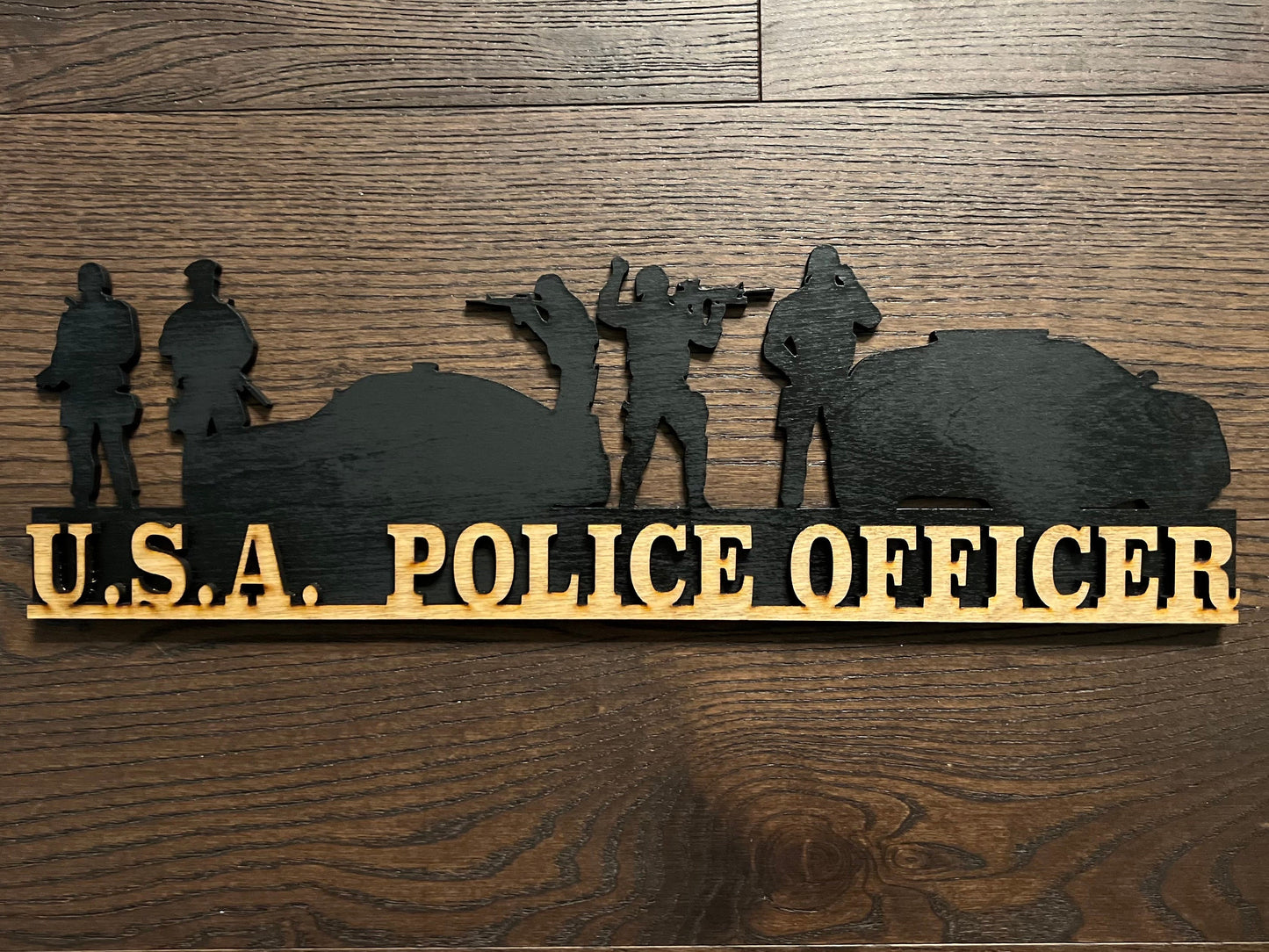 Military and First Responders Silhouette Plaques