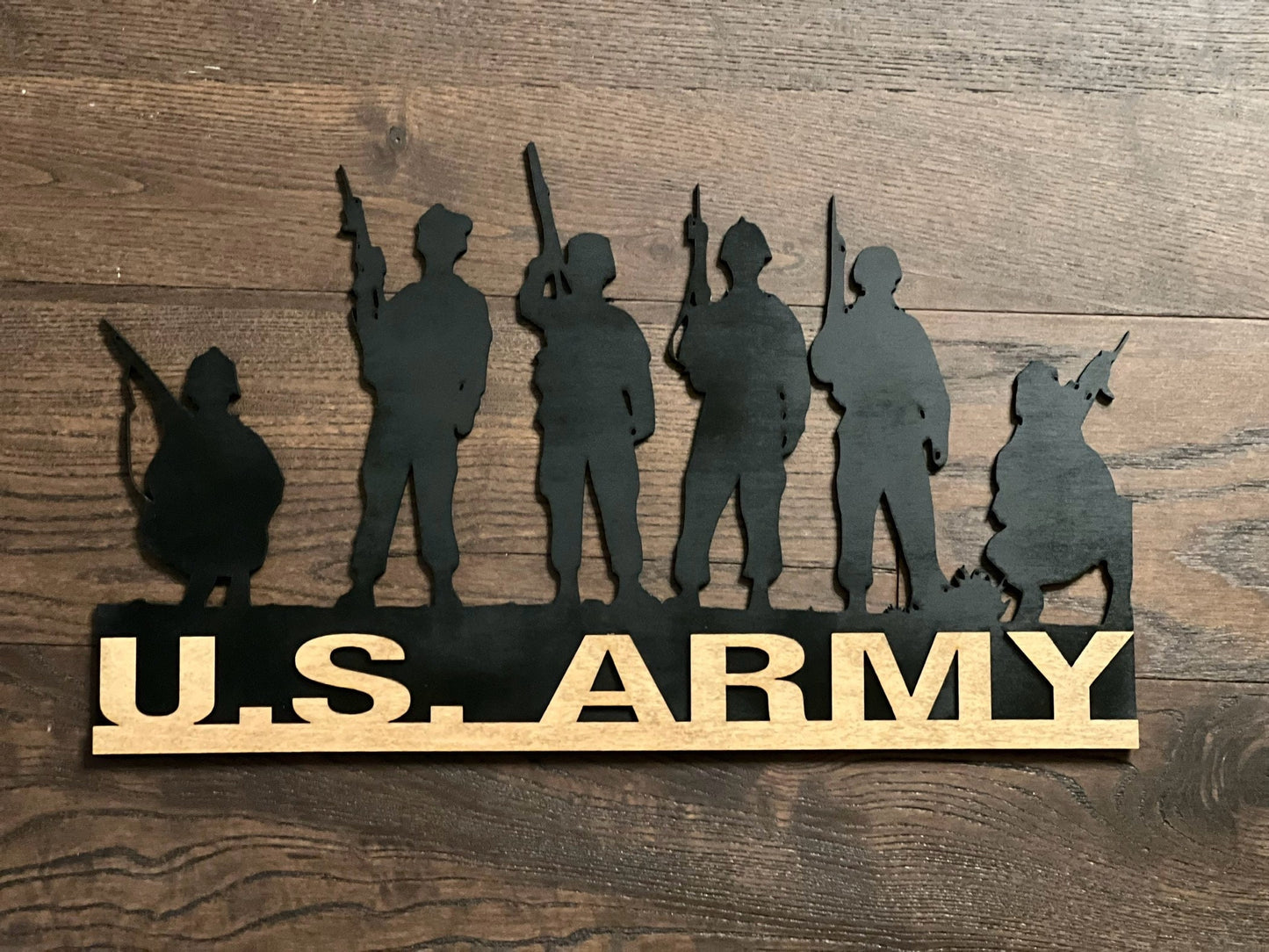Military and First Responders Silhouette Plaques