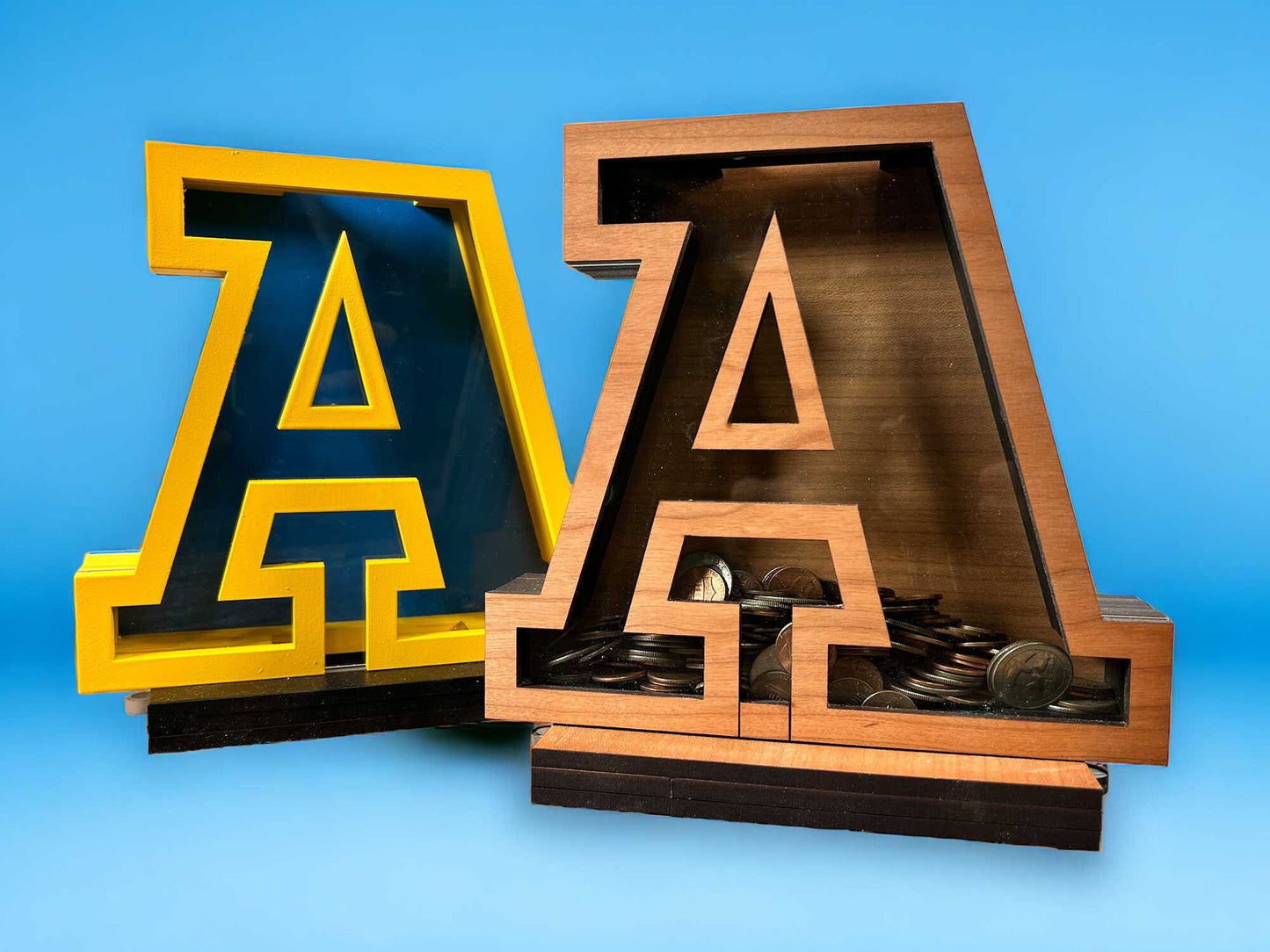 Wooden Letter Banks