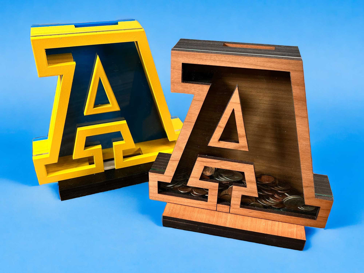 Wooden Letter Banks