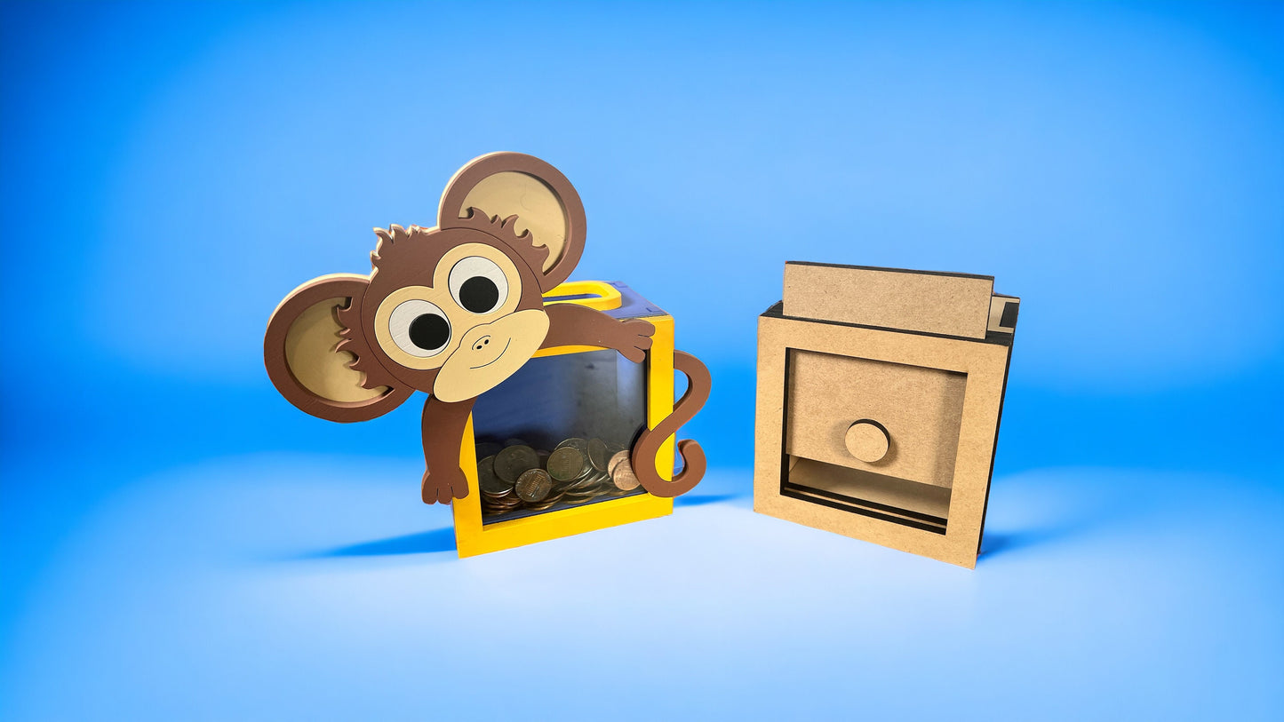 The Ultimate Wooden Baby Bank | Monkey | Shark | Panda | Dinosaur | Unicorn
