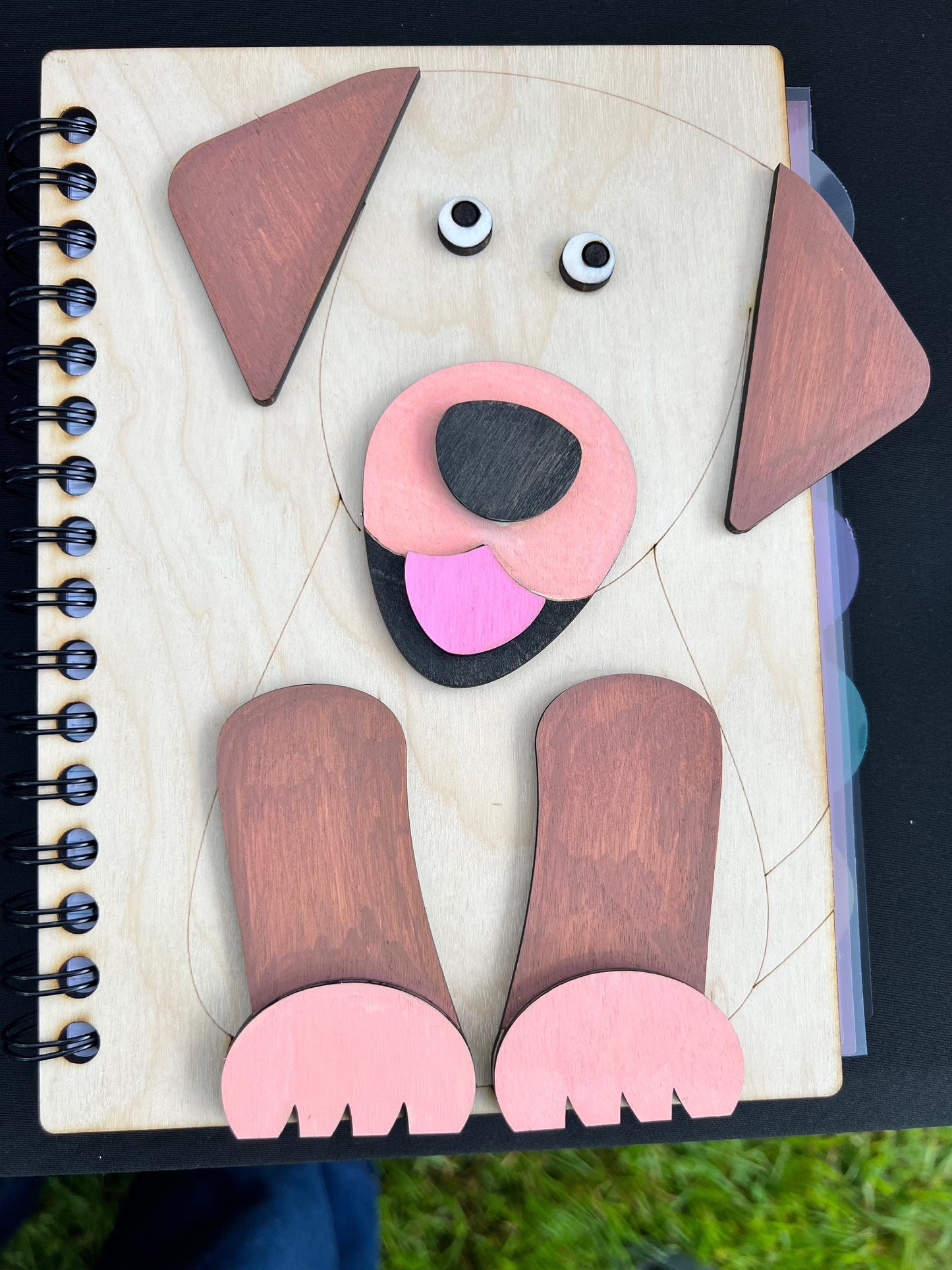 Wooden Notebook Cover Paint it yourself Dog or Cat Notebooks - Personalizable