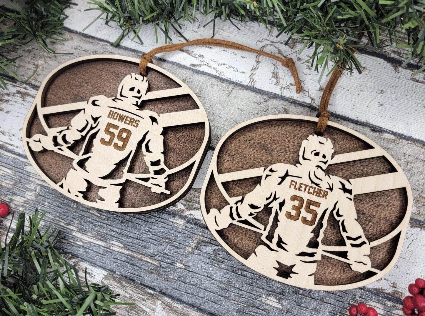 Stadium Series Ornaments - Baseball, Softball, Football, Soccer, Hockey, Volleyball, Basketball, Lacross, Golf - Male and Female Options