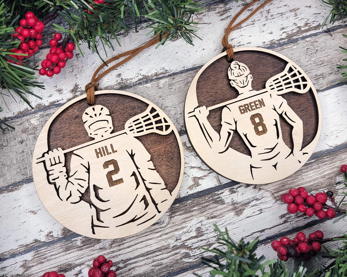 Stadium Series Ornaments - Baseball, Softball, Football, Soccer, Hockey, Volleyball, Basketball, Lacross, Golf - Male and Female Options