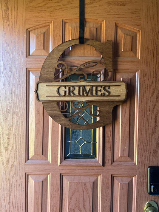 Custom Large Monogram Letters for Your Door – Personalized Home Décor