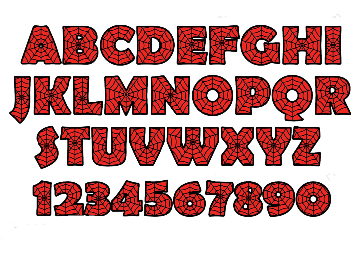 Custom Spiderman Web Letters – Personalized Superhero Wall Art, Door Sign, or Birthday Decor for Kids