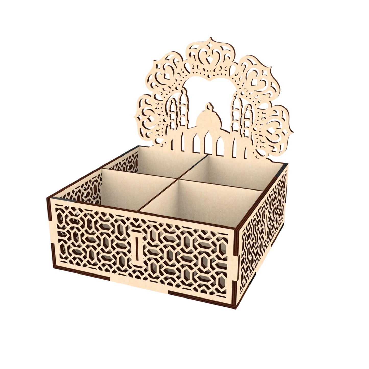 Islamic Serving Box Table Centerpiece | Eid Mubarak | Ramadan Decor