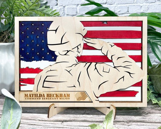 Military Tribute and Honor Plaques