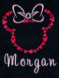 Minnie Mouse Inspired Unique Embroidery Design - T-Shirt/Hoodie - Make Mickey Mouse and Minnie Mouse Jealous - CHILD AND ADULTS