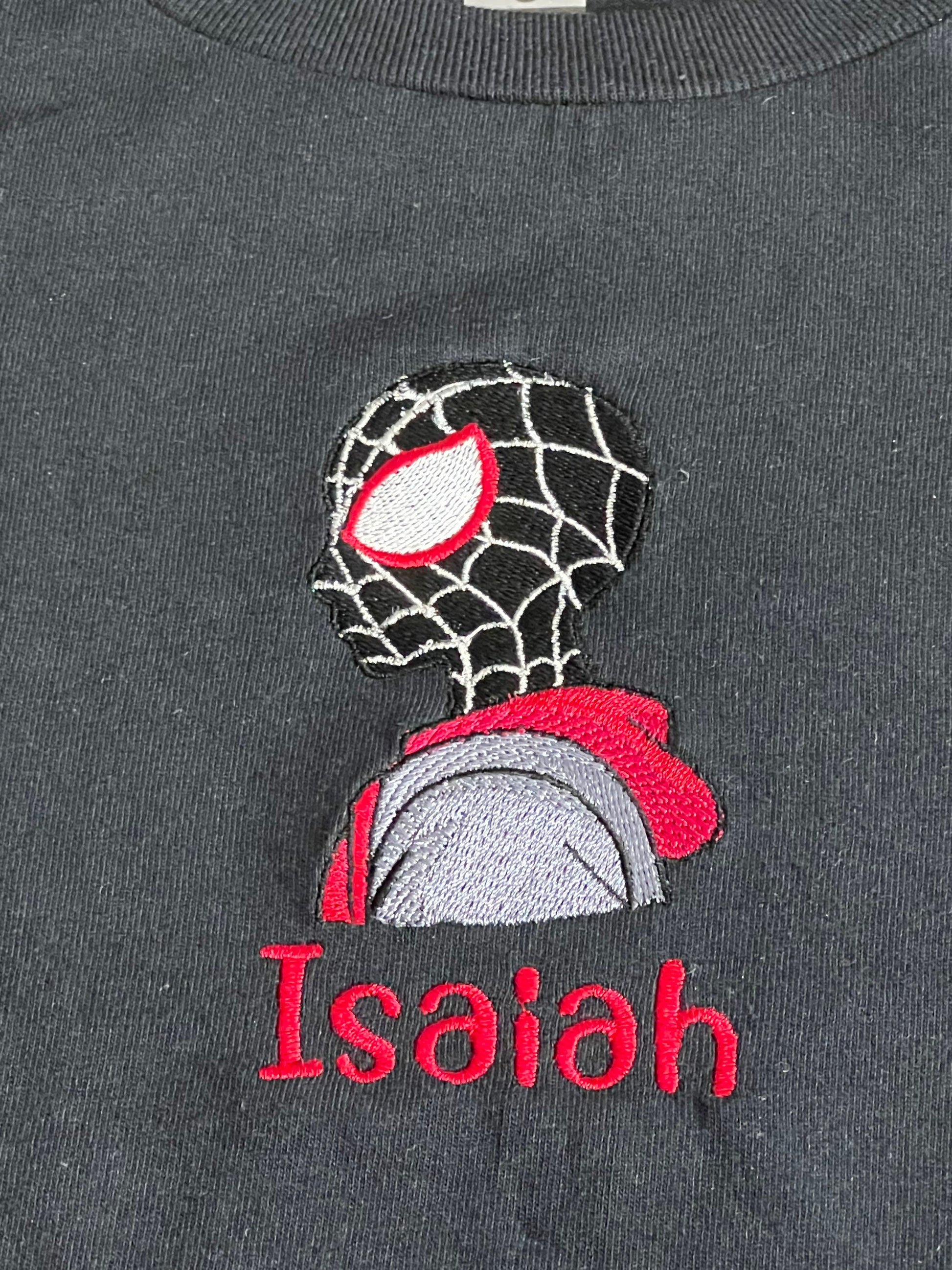 Mask Miles Morales Spiderman embroidery design Shirt