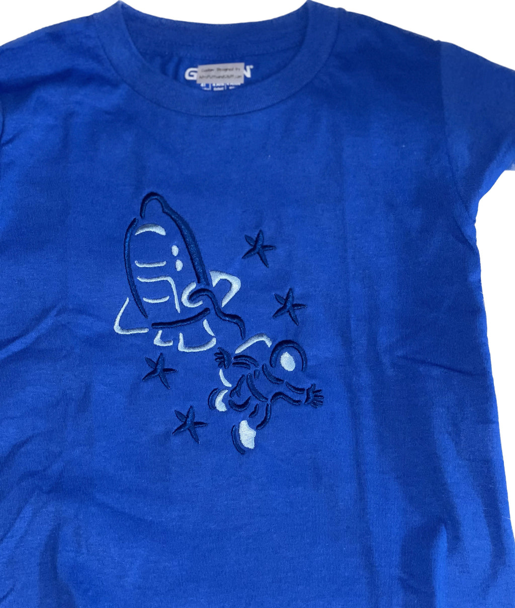 Space Walk - embroidery design Shirt