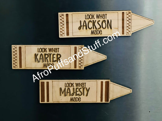 3 Look What I Made Personalized Magnet | Show Student Work |