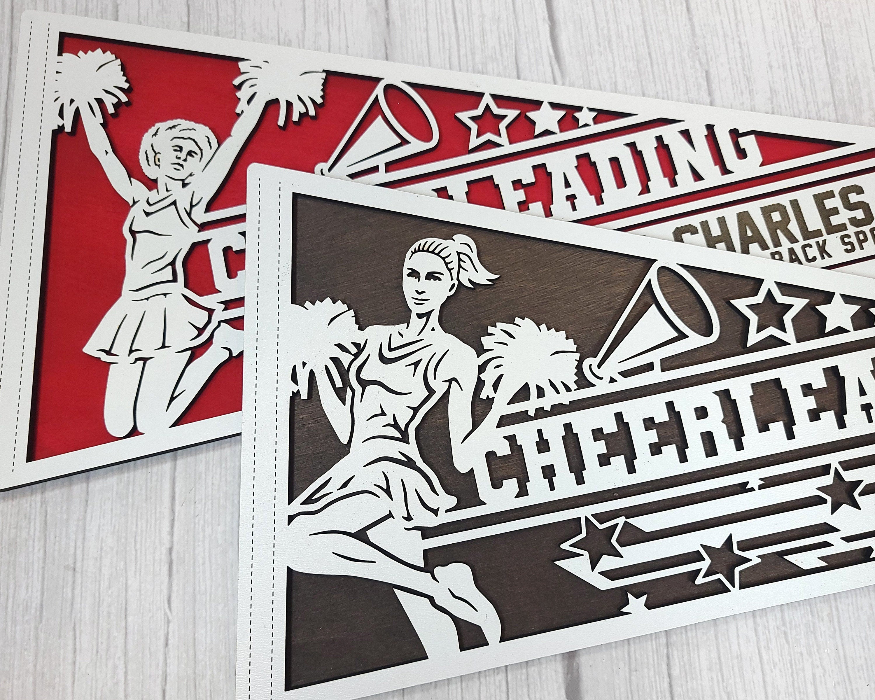 Custom Laser Cut Sports Pennant: Athlete Gift