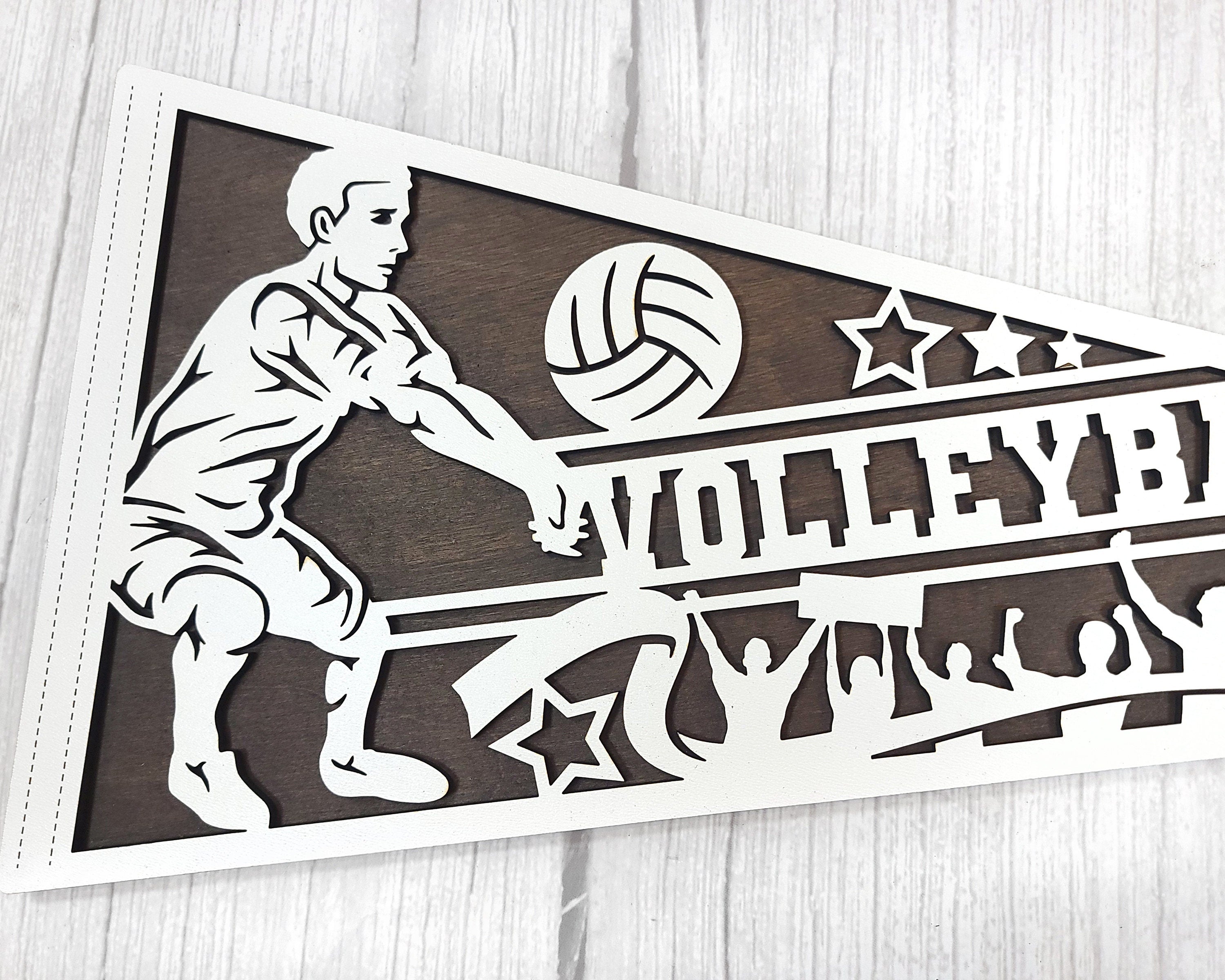 Custom Laser Cut Sports Pennant: Athlete Gift