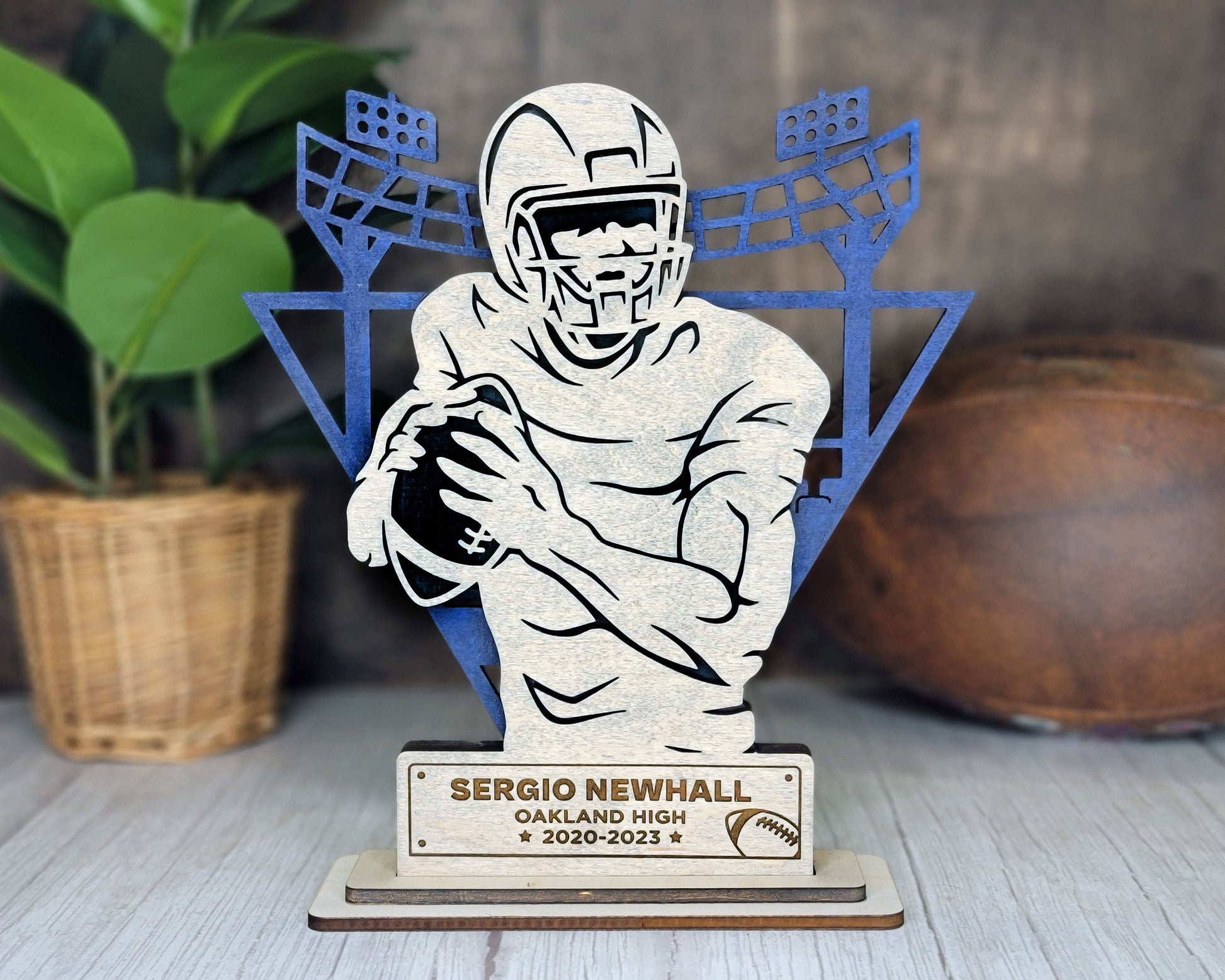 Athlete Player Stand Ups | Player Gifts| Senior Gift | Graduation Gift | Team Gift | Award - FOOTBALL