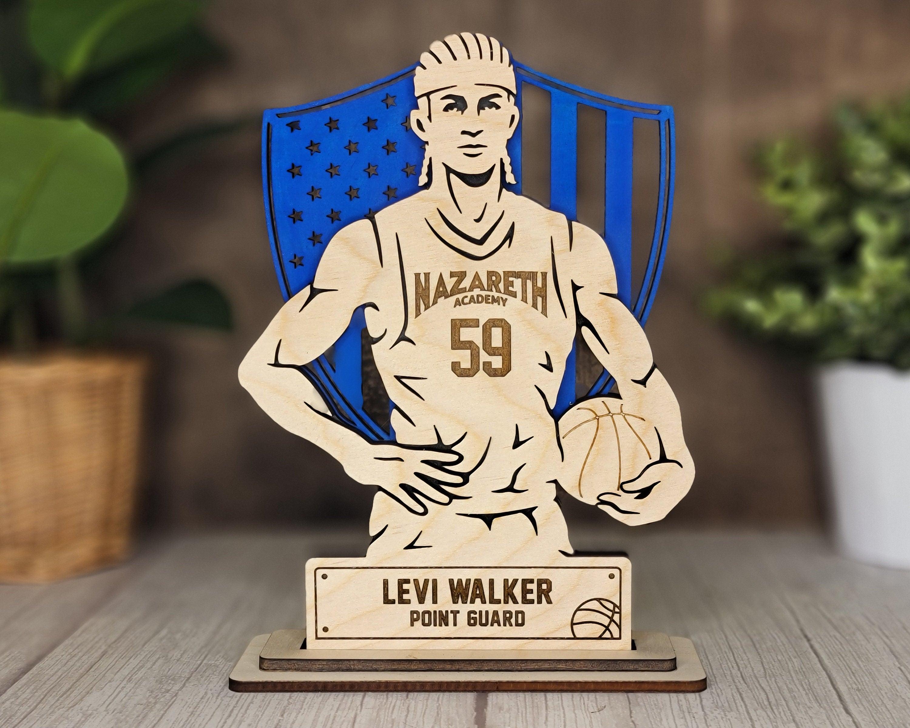 Personalized Basketball Player Stand Up | Senior Gift, Team Award