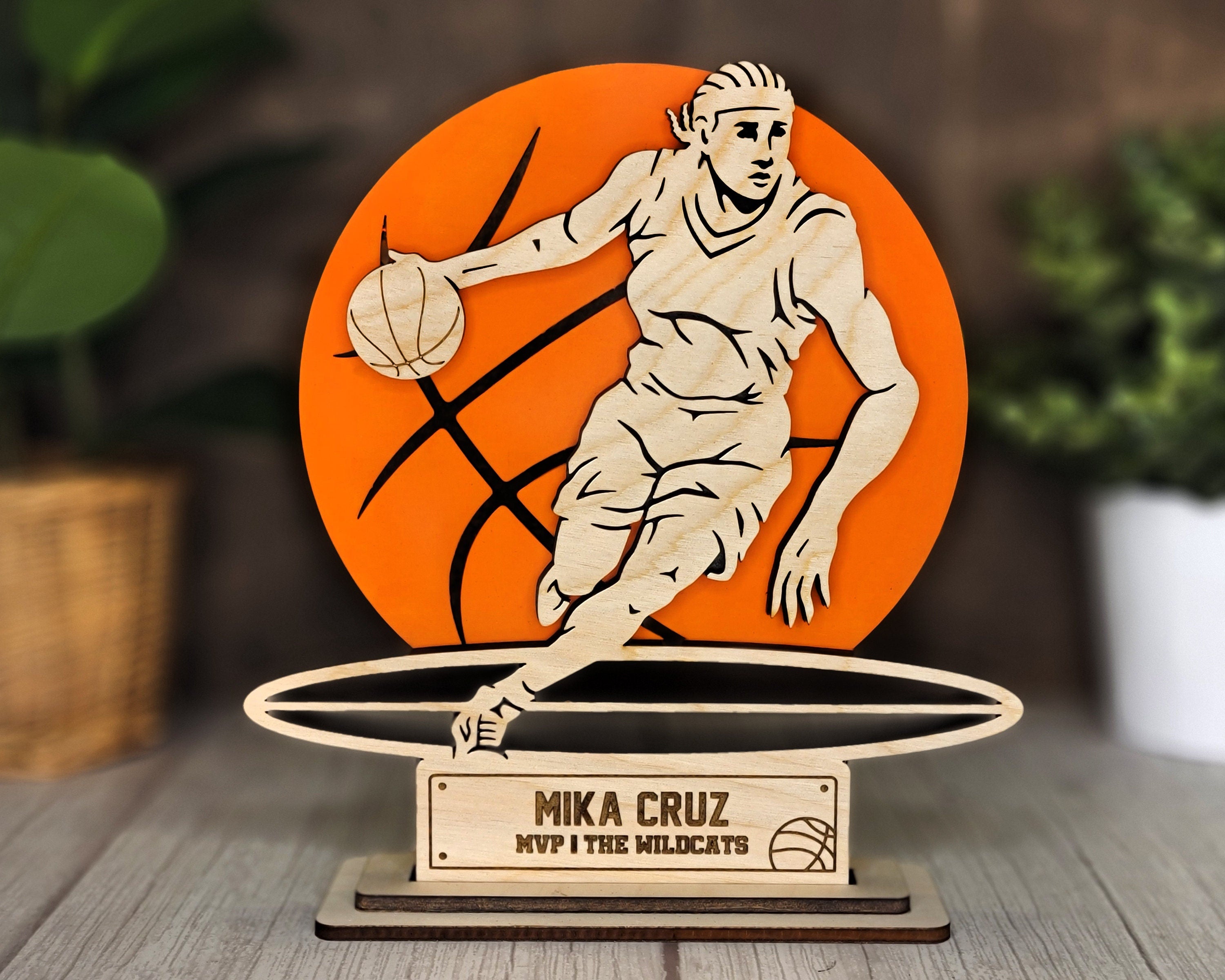 Personalized Basketball Player Stand Up | Senior Gift, Team Award