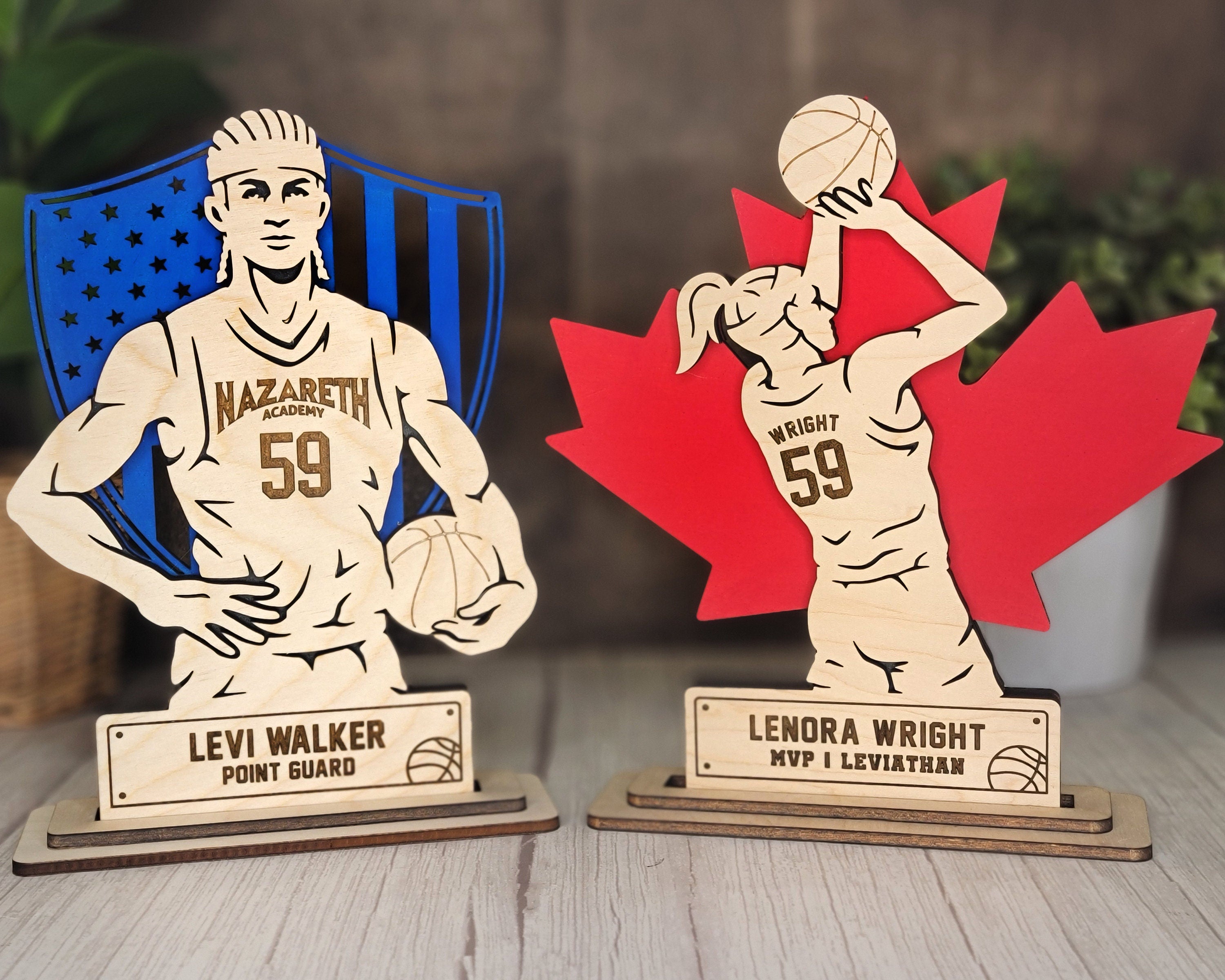 Personalized Basketball Player Stand Up | Senior Gift, Team Award