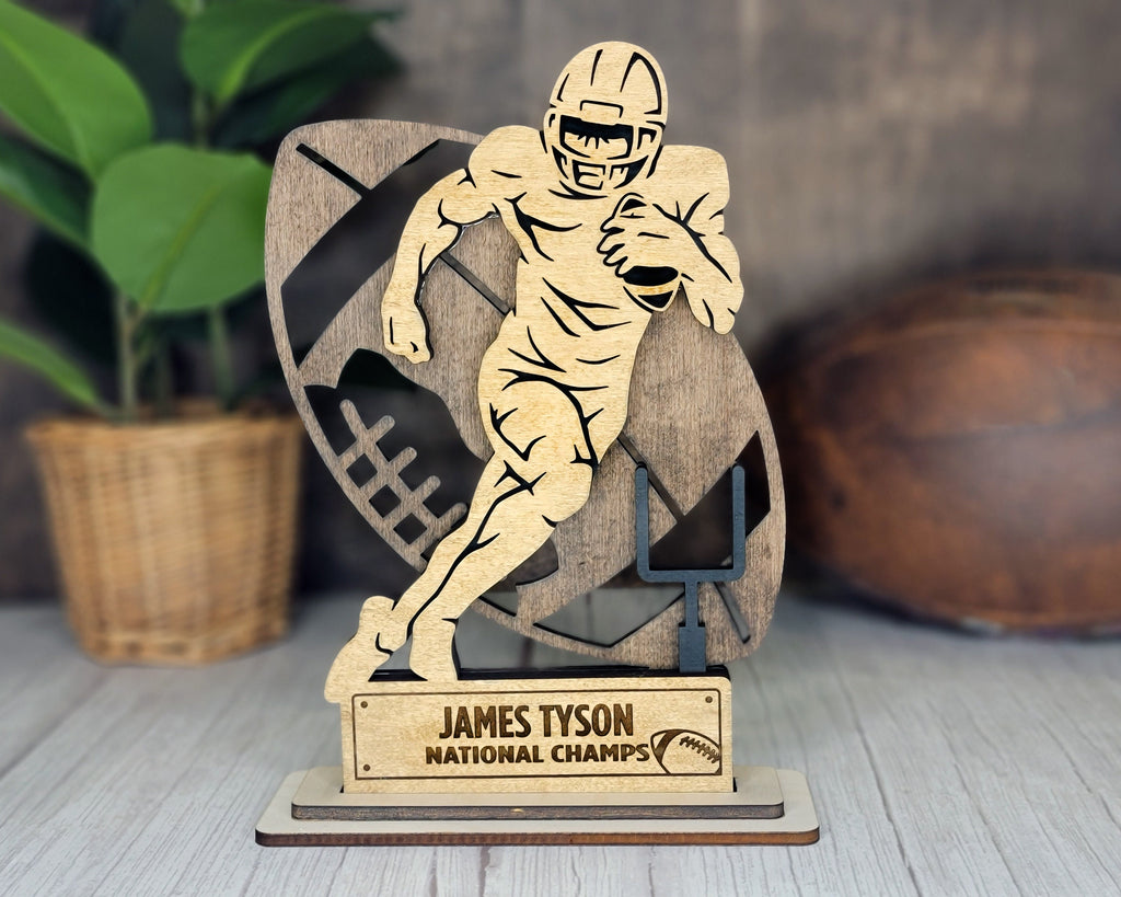 Personalized Football Player Stand Up | Senior Team Gift