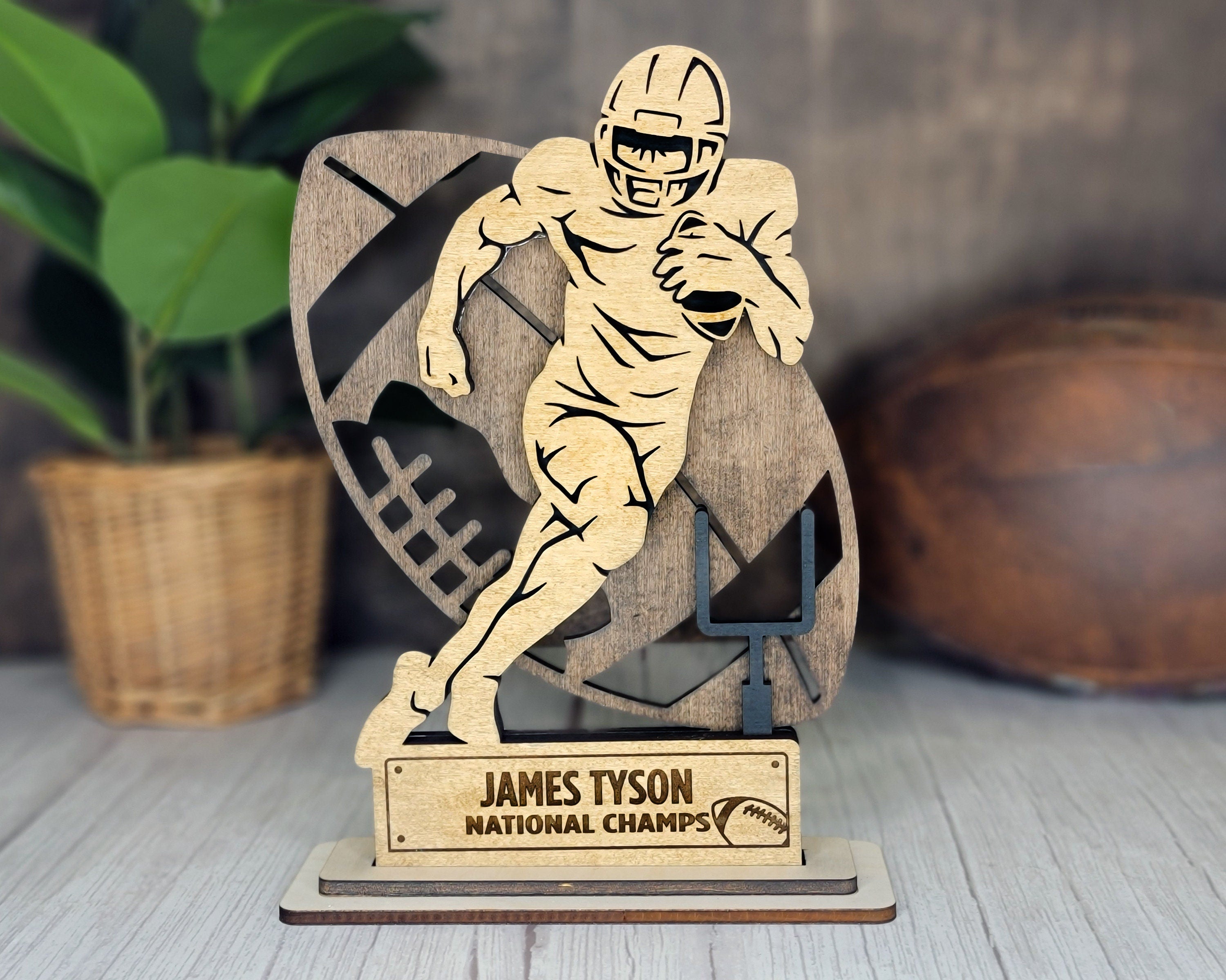 Personalized Football Player Stand Up | Senior Team Gift