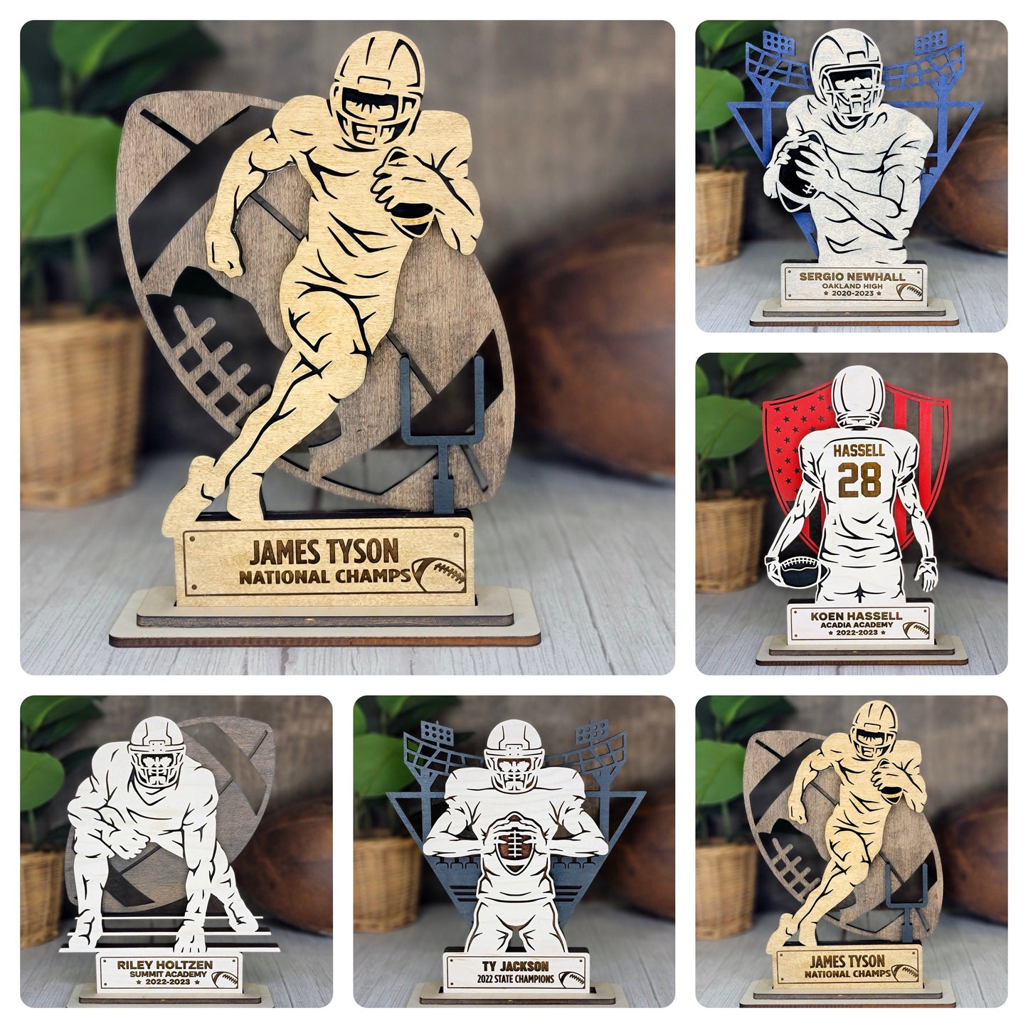 Athlete Player Stand Ups | Player Gifts| Senior Gift | Graduation Gift | Team Gift | Award - FOOTBALL