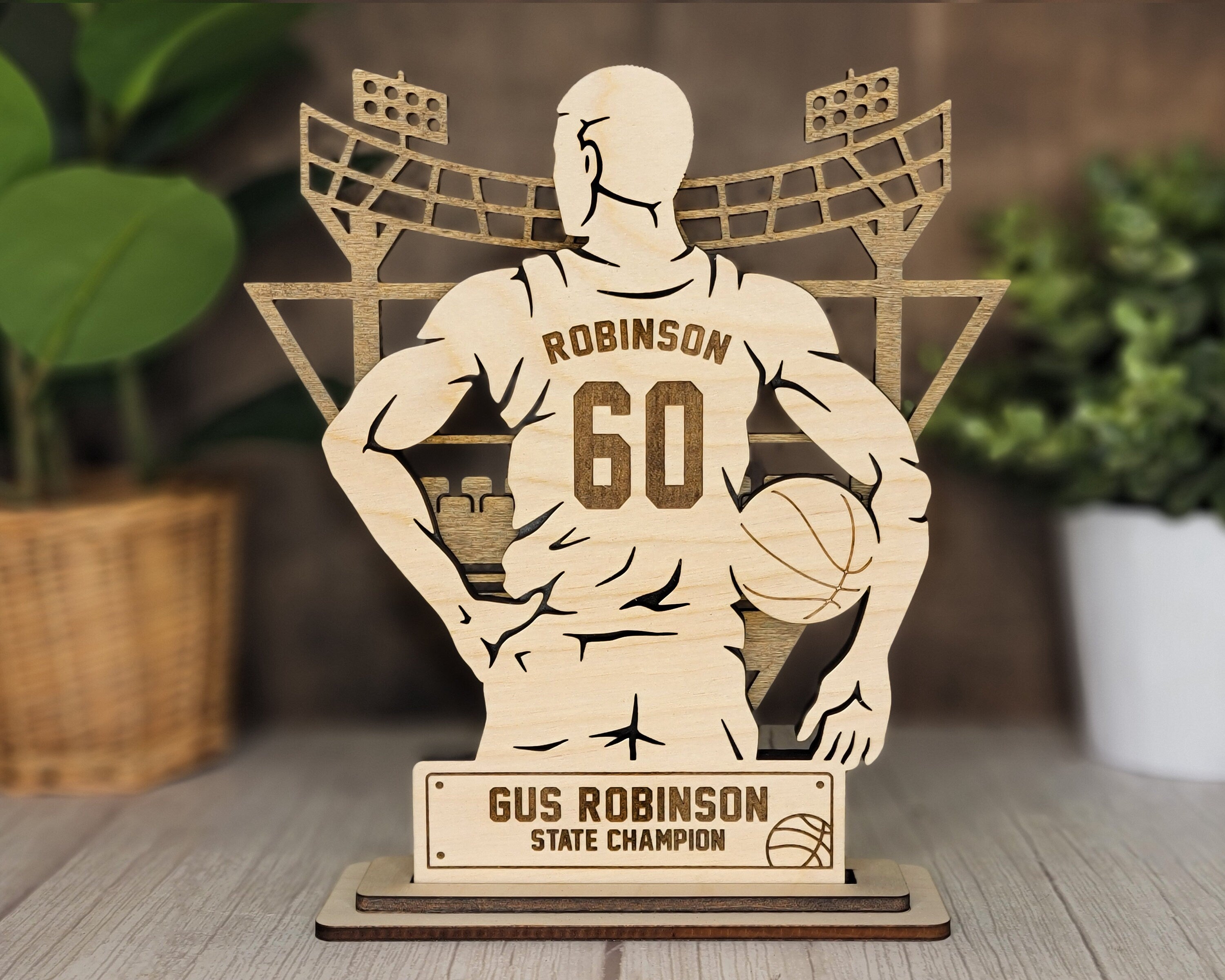 Personalized Basketball Player Stand Up | Senior Gift, Team Award