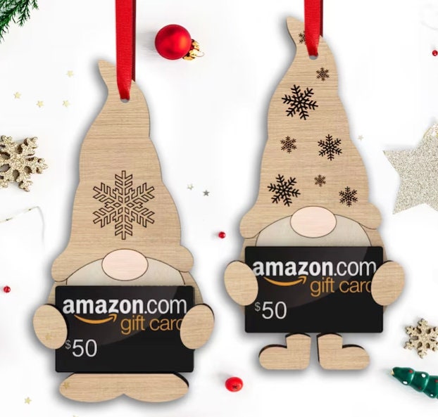 Wooden Gift Card Holder: Customizable Laser Cut Designs