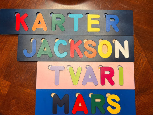 Custom Wooden Name Puzzles