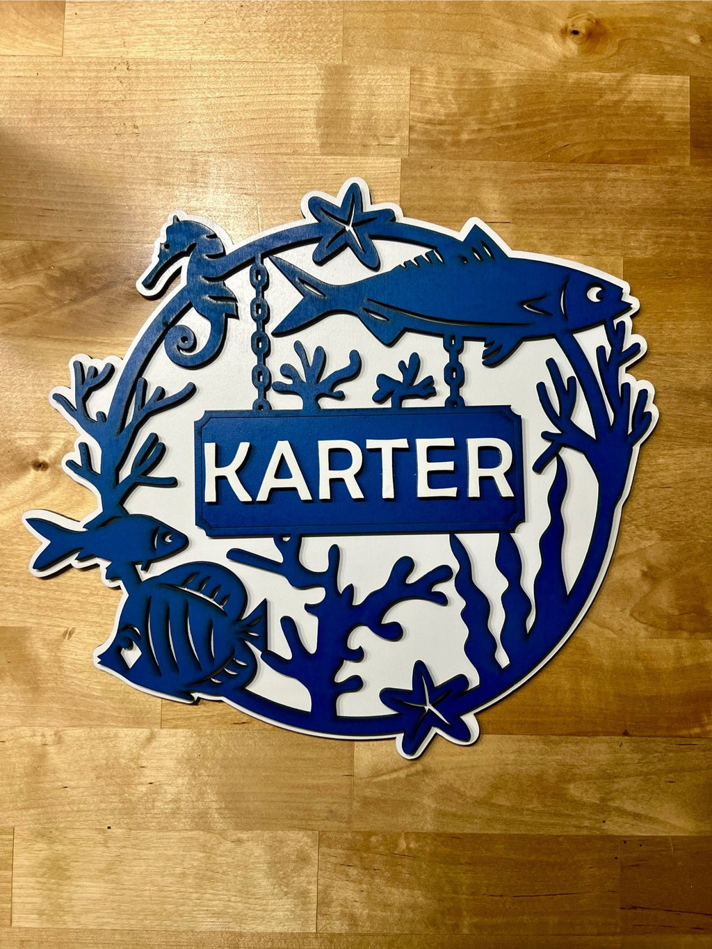 Custom Name Wooden Door Sign - Personalized Kids Room Decor