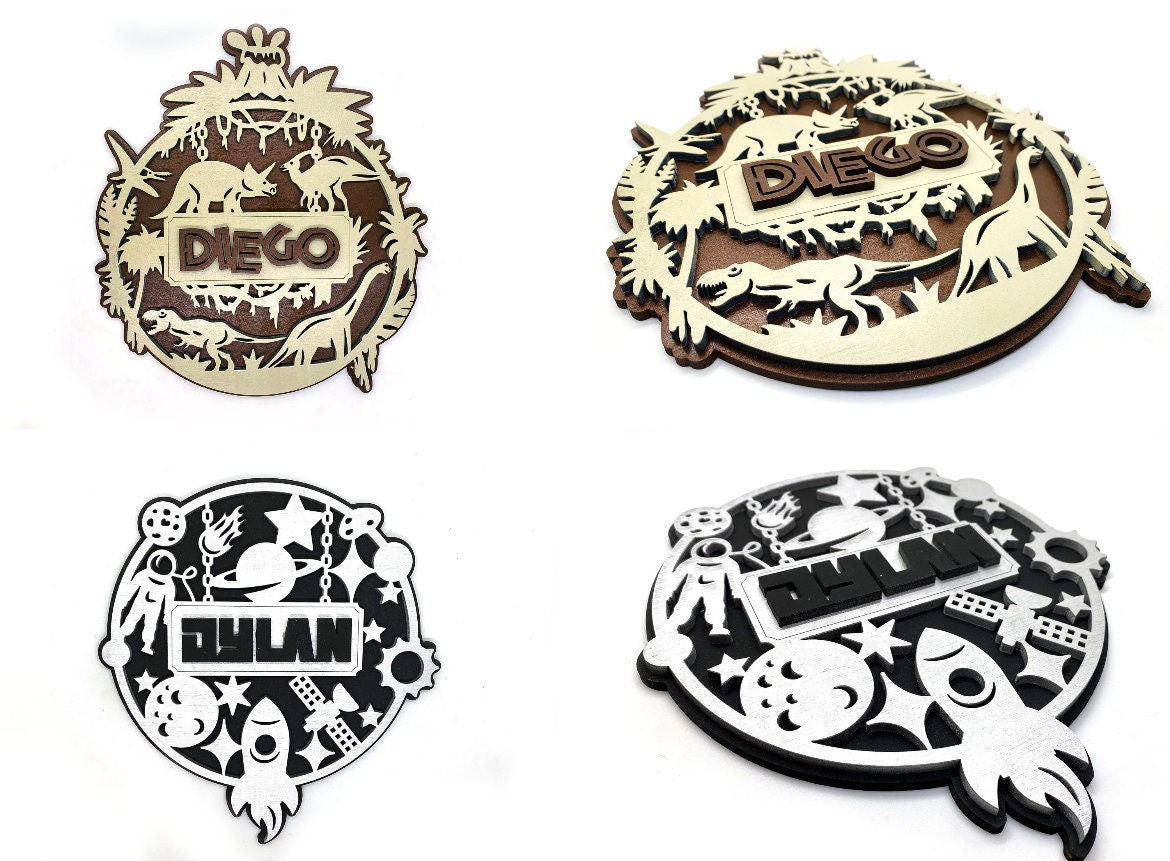Name Rounds for Children's Door Signs and Wall Plaques