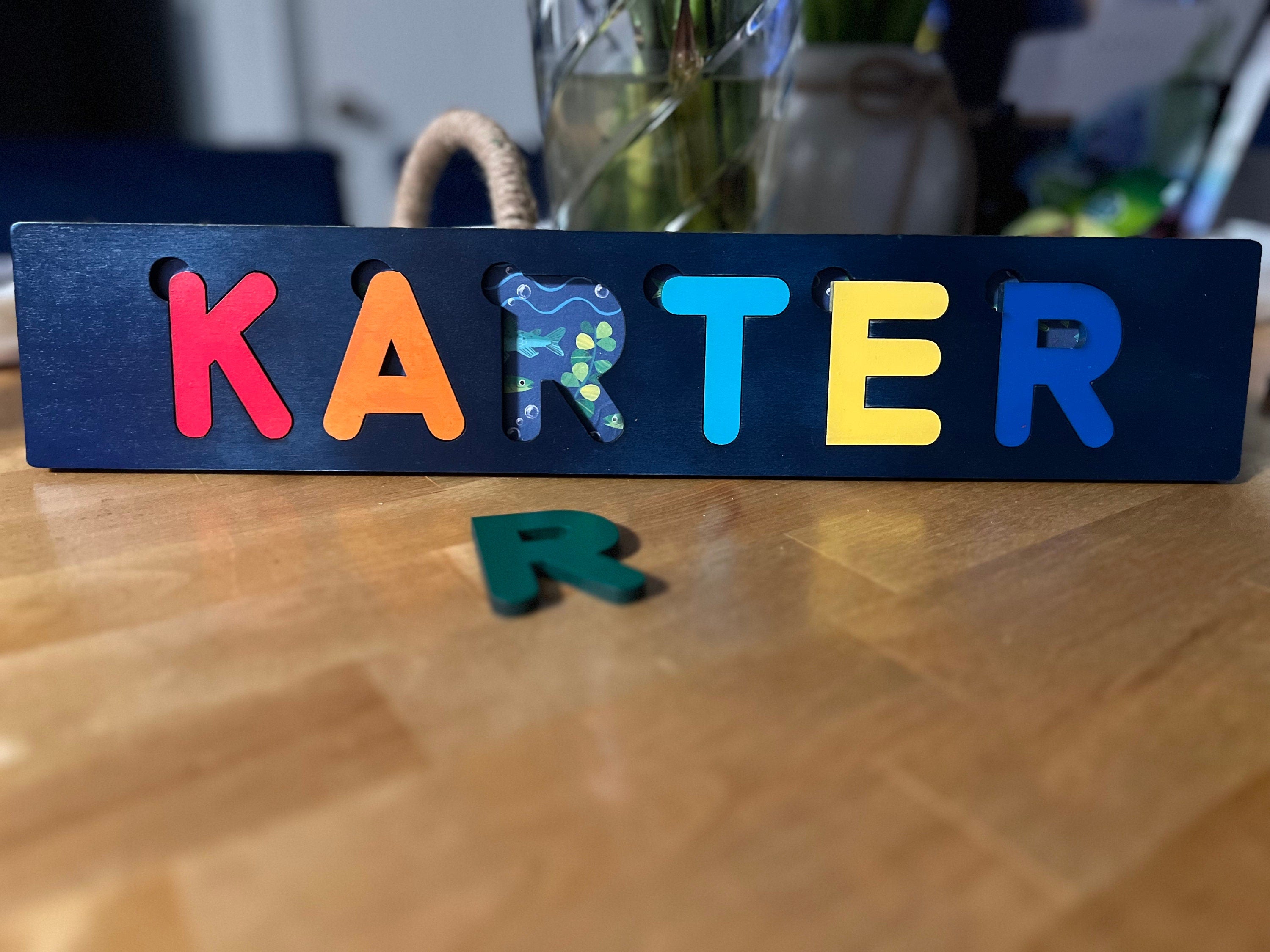 Custom Wooden Name Puzzles