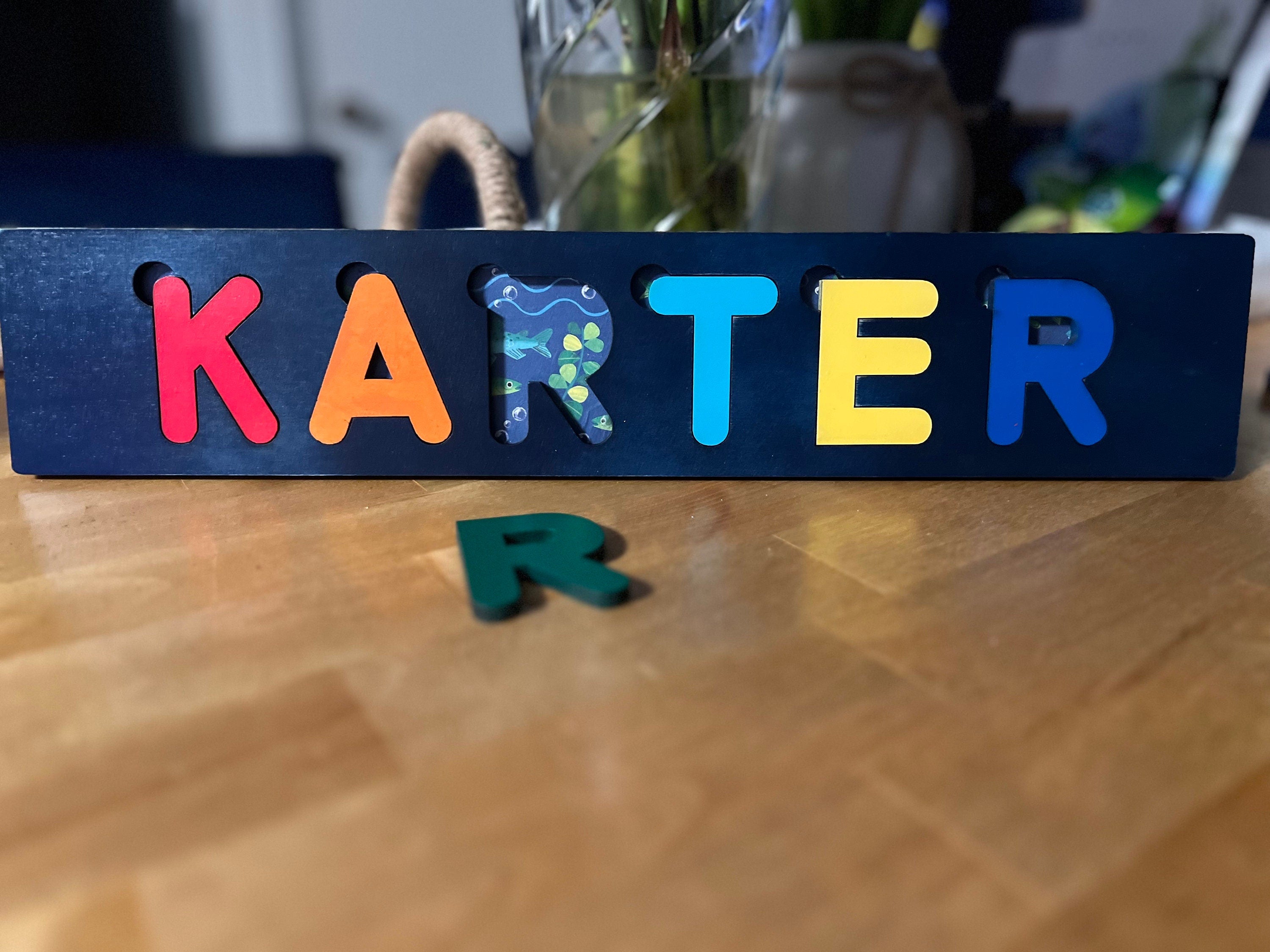 Custom Wooden Name Puzzles