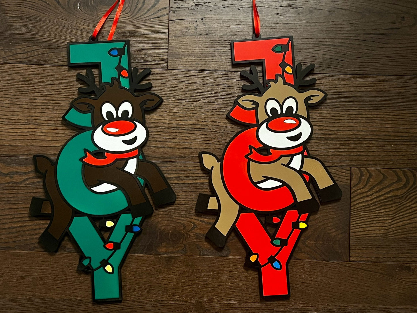 JOY sign - Snowman or Reindeer
