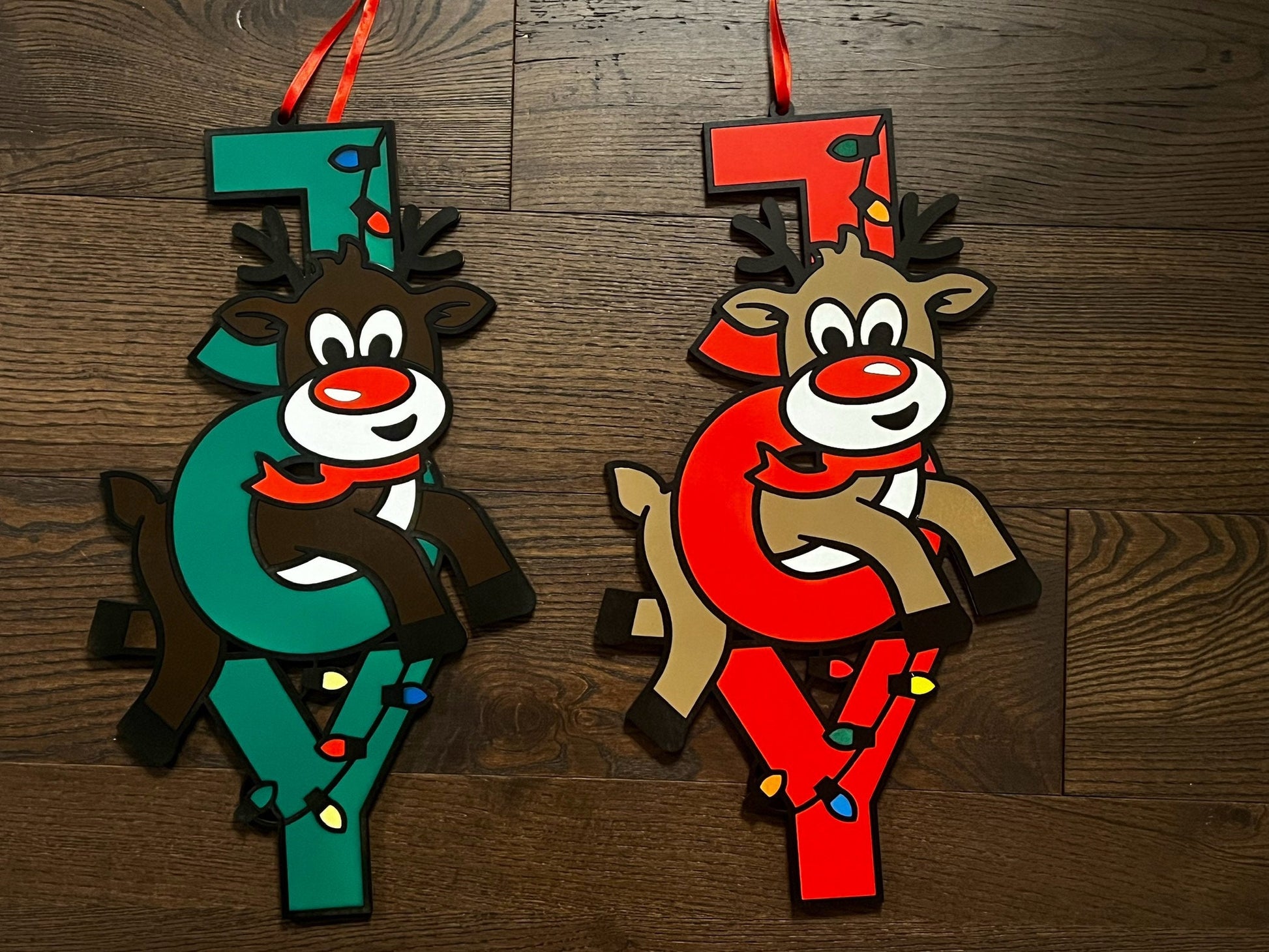 JOY sign - Snowman or Reindeer