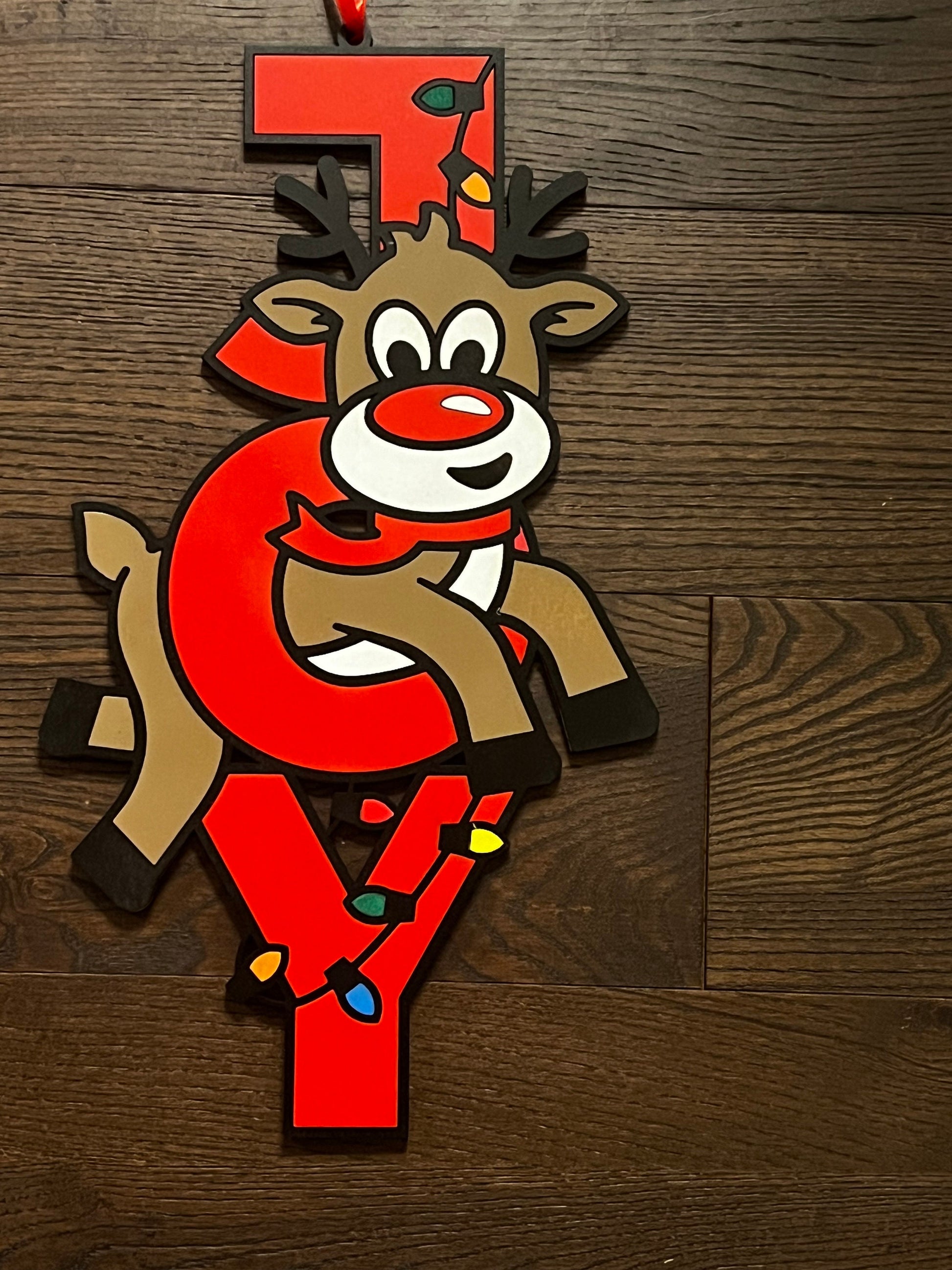 JOY sign - Snowman or Reindeer