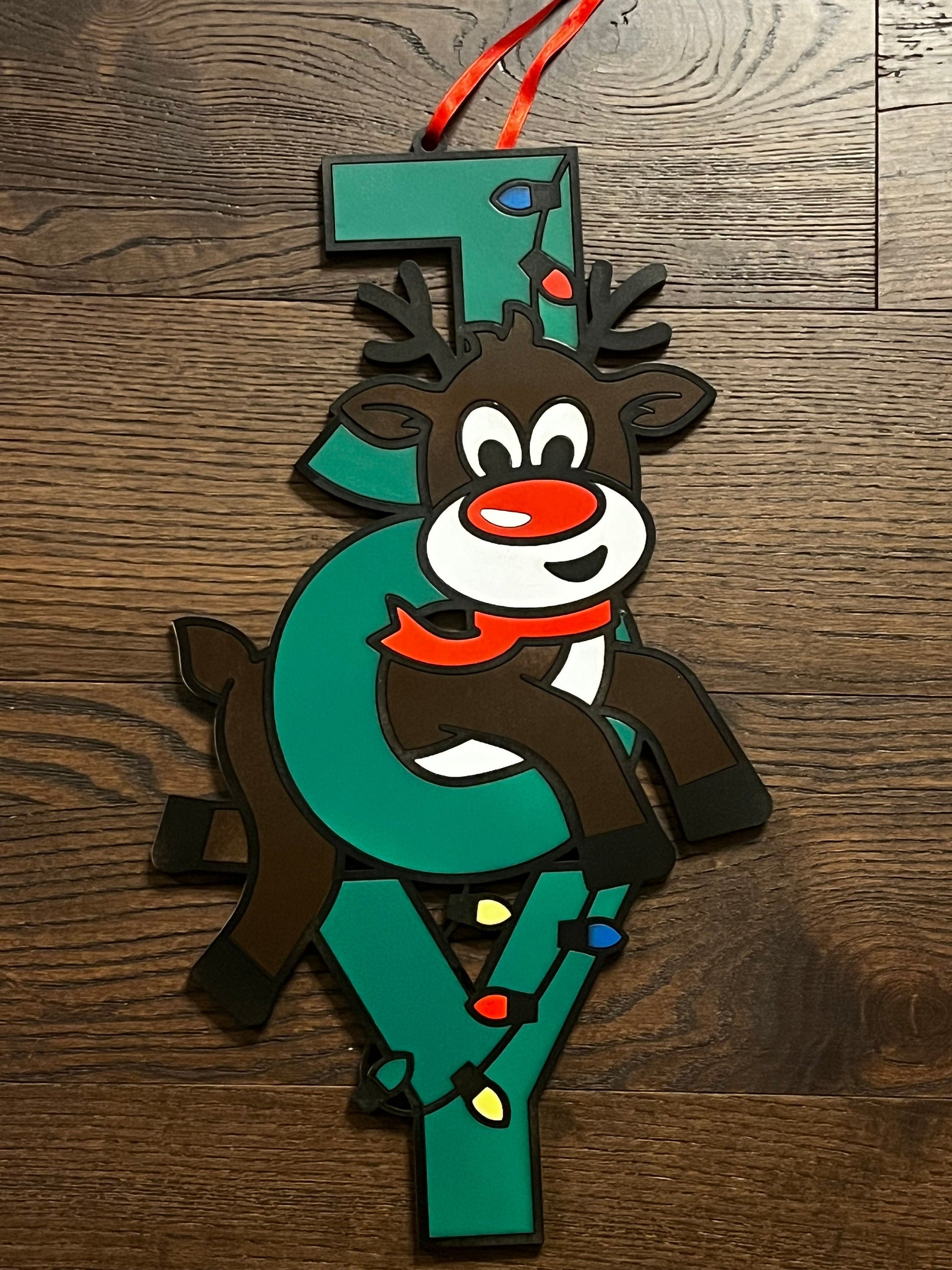 JOY sign - Snowman or Reindeer
