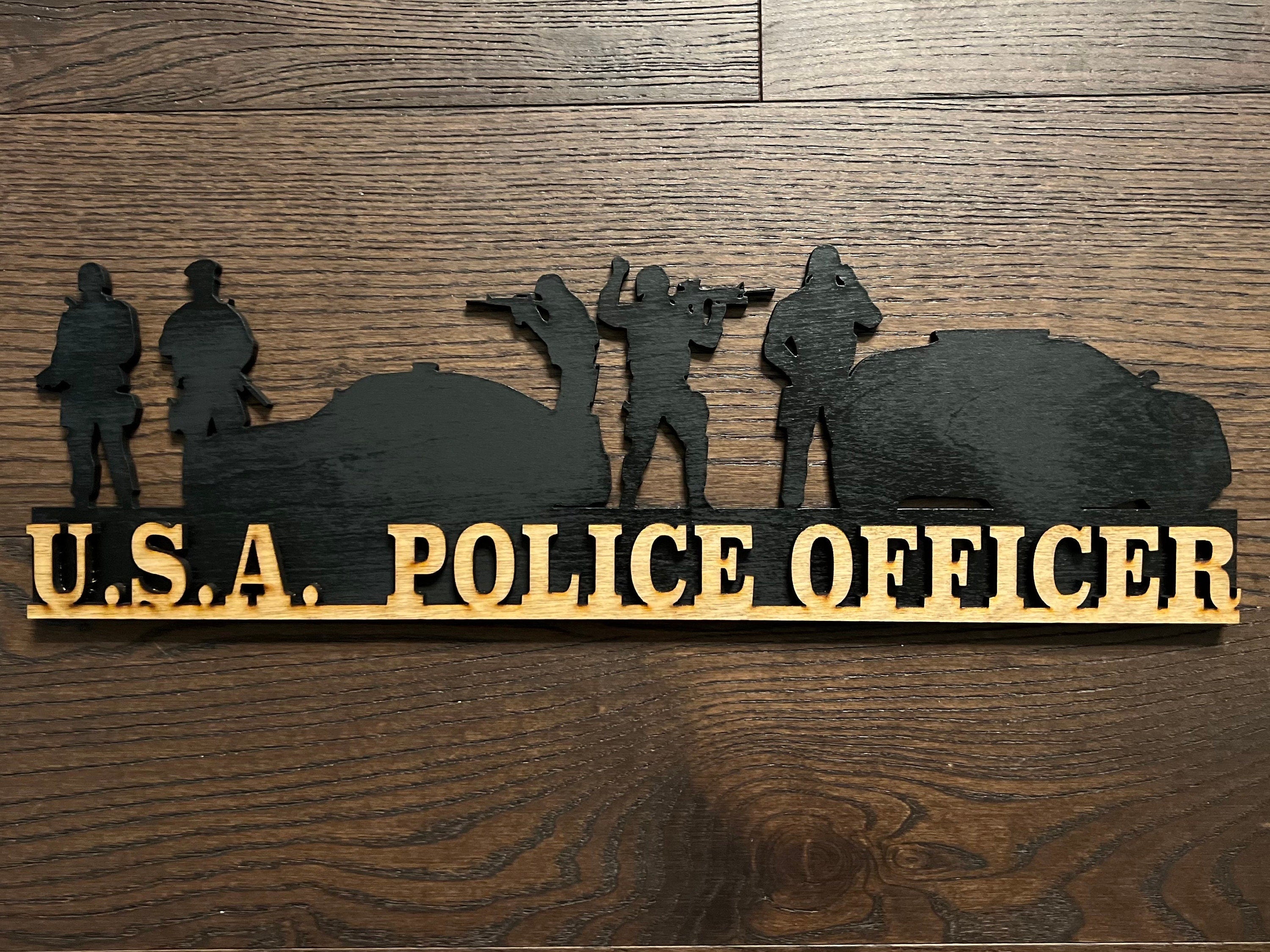 Military and First Responders Silhouette Plaques