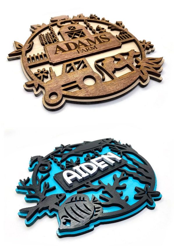 Name Rounds for Children's Door Signs and Wall Plaques