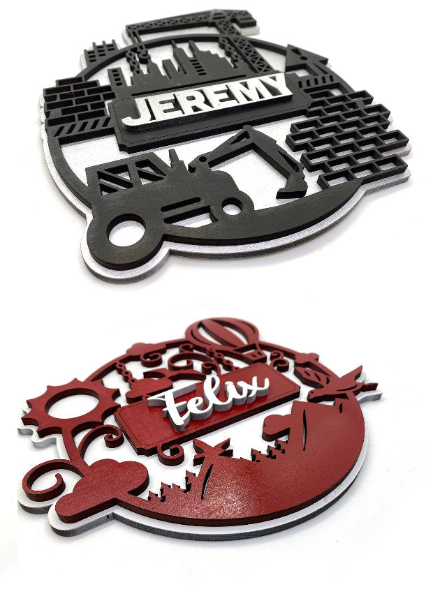 Name Rounds for Children's Door Signs and Wall Plaques